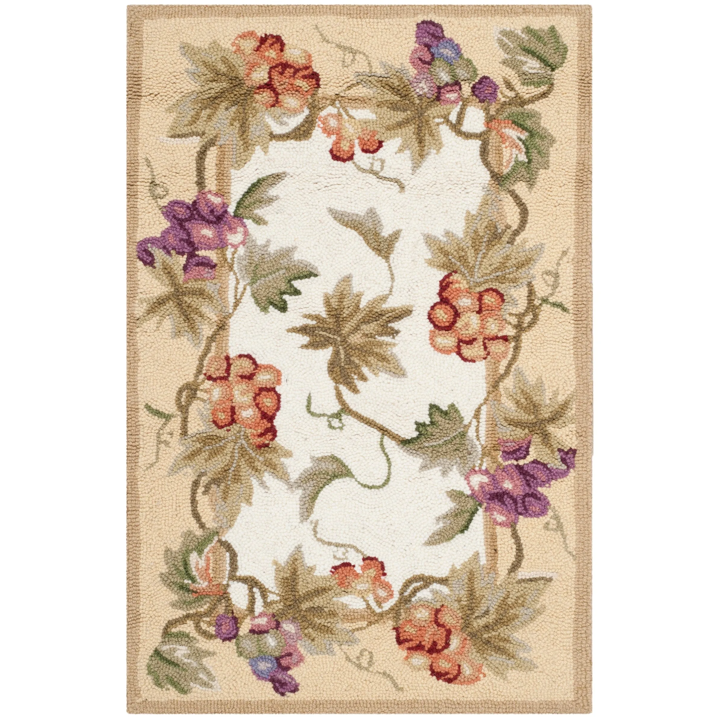 SAFAVIEH Handmade Chelsea Heena French Country Wool Rug
