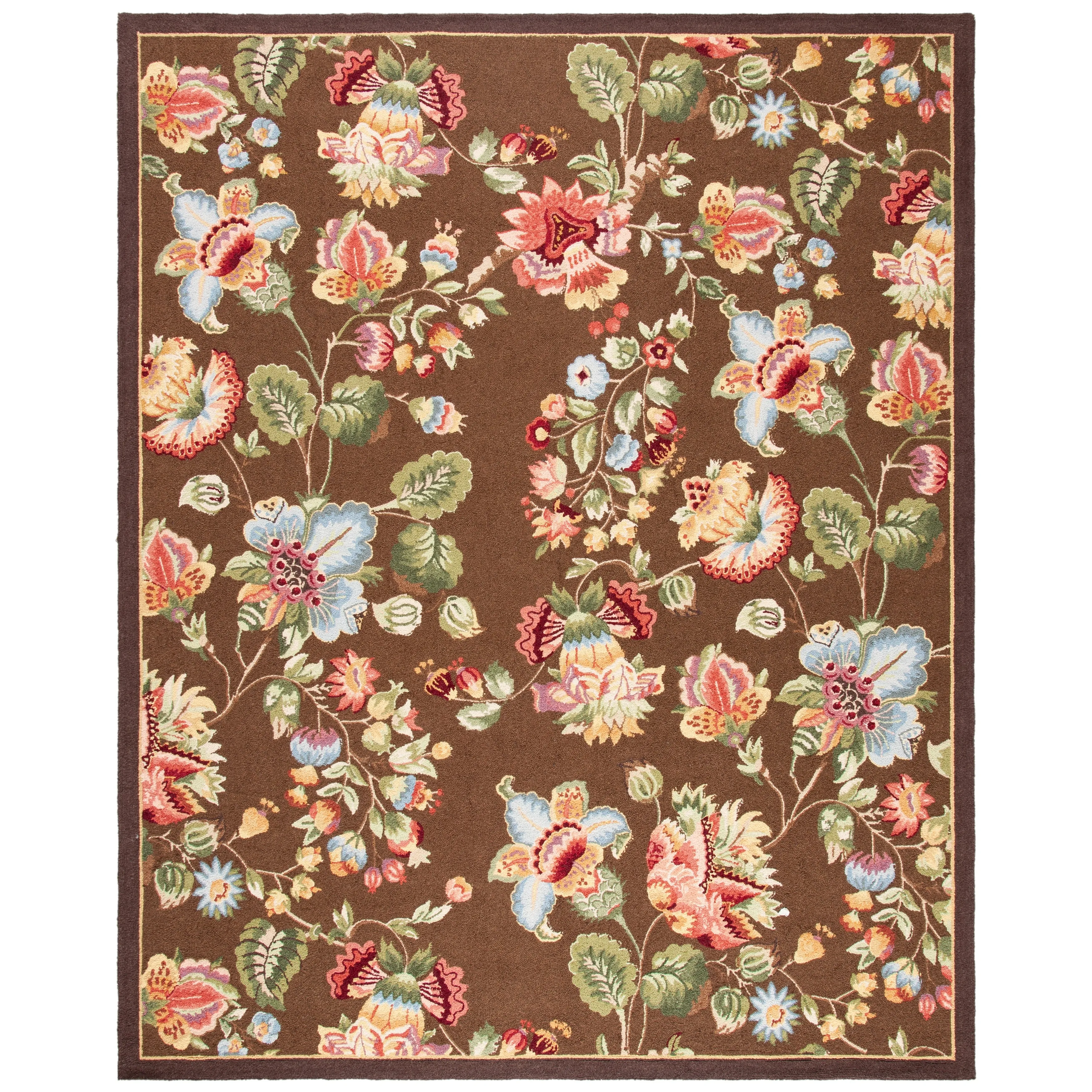 SAFAVIEH. Handmade Chelsea Jurendine French Country Floral Wool Rug
