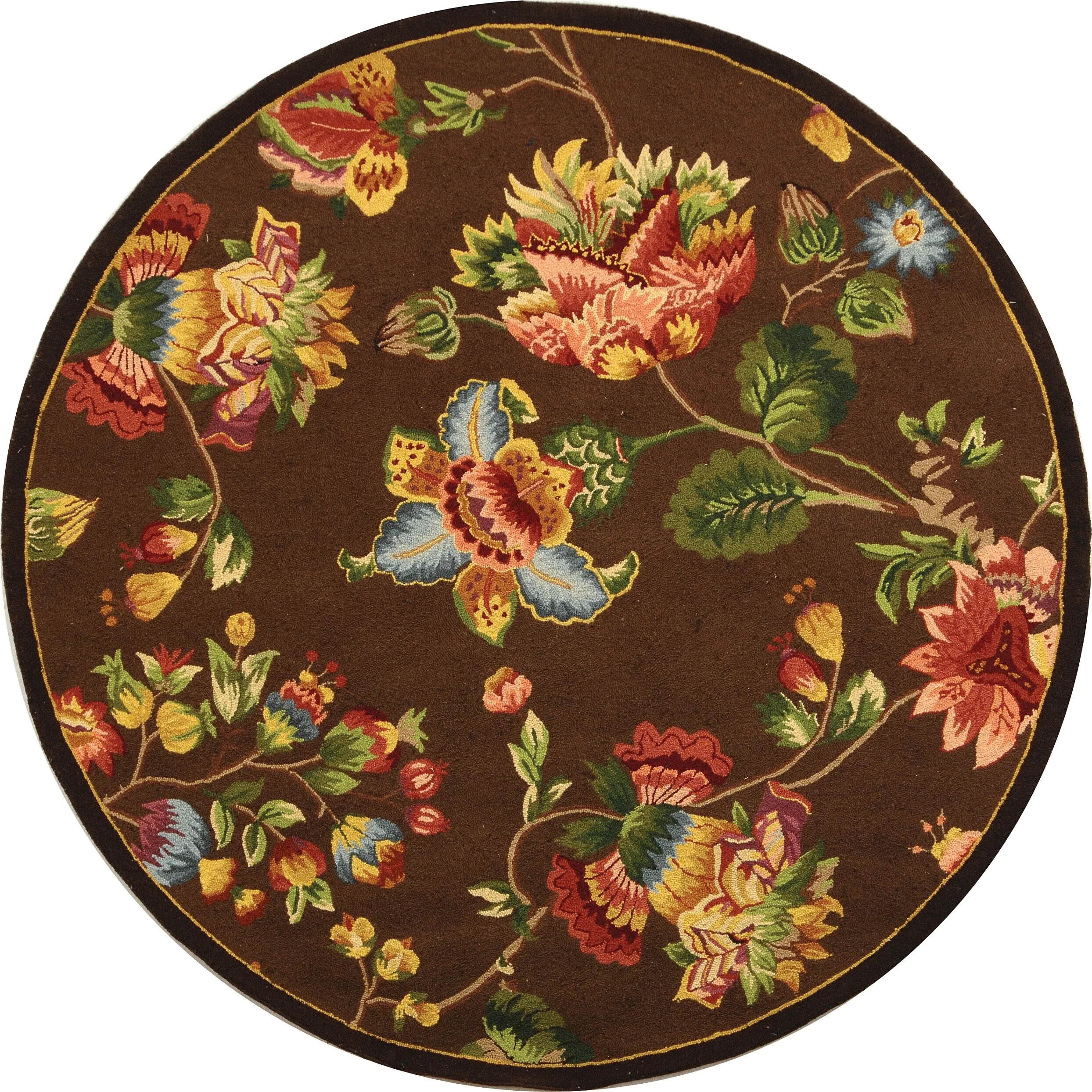 SAFAVIEH. Handmade Chelsea Jurendine French Country Floral Wool Rug