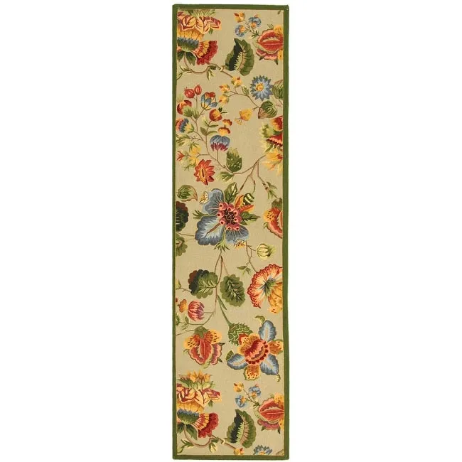 SAFAVIEH. Handmade Chelsea Jurendine French Country Floral Wool Rug