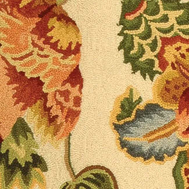 SAFAVIEH. Handmade Chelsea Jurendine French Country Floral Wool Rug