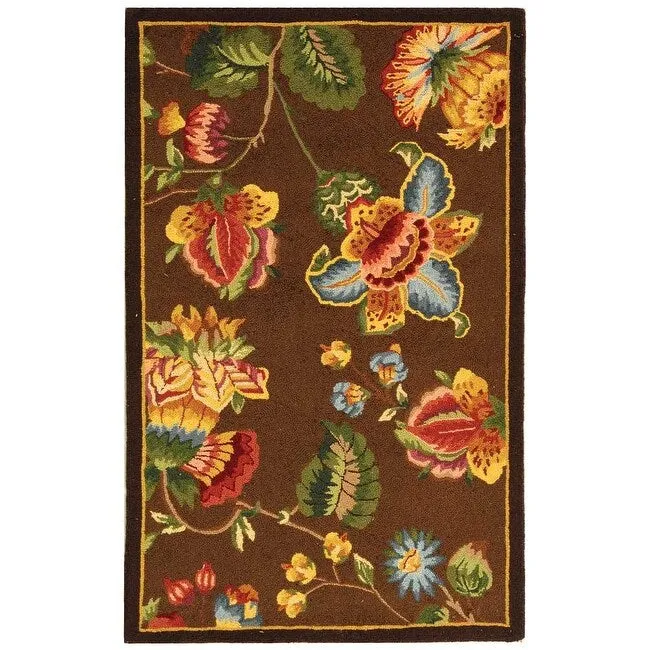 SAFAVIEH. Handmade Chelsea Jurendine French Country Floral Wool Rug