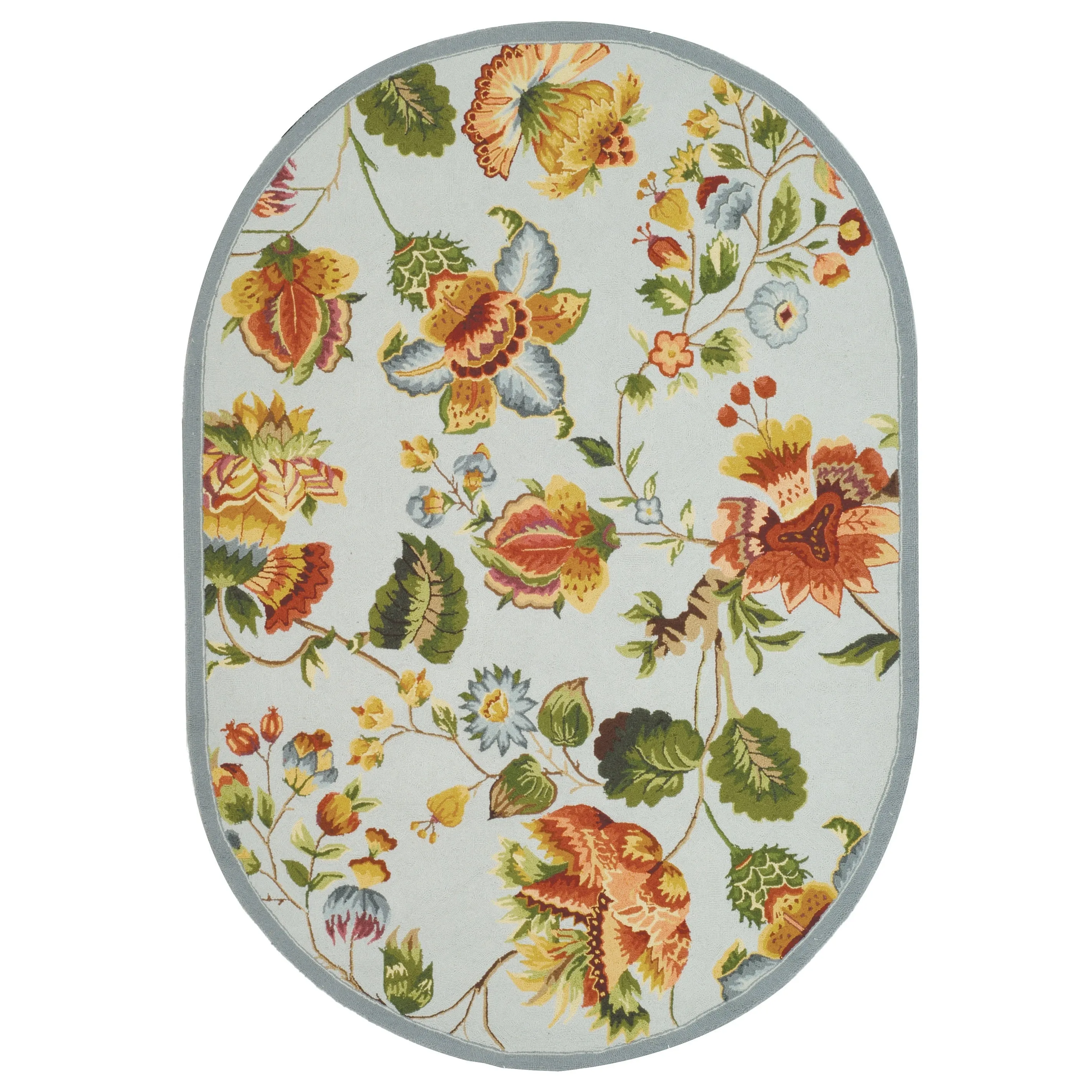 SAFAVIEH. Handmade Chelsea Jurendine French Country Floral Wool Rug