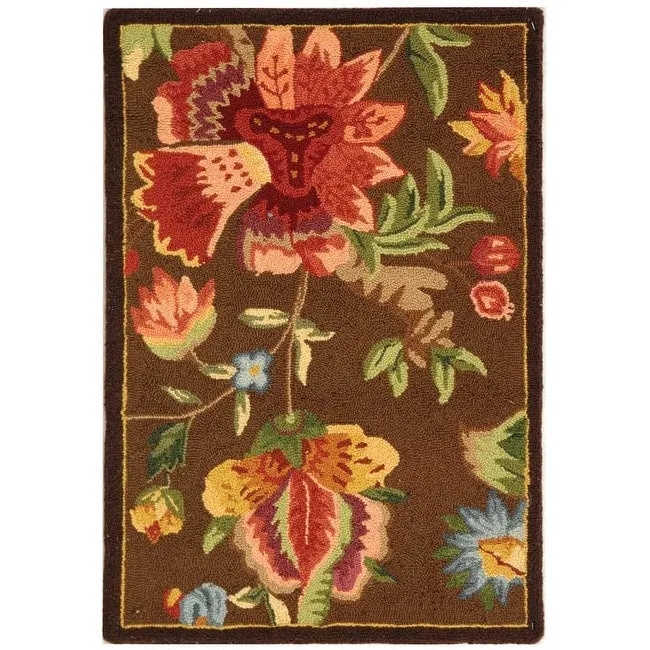 SAFAVIEH. Handmade Chelsea Jurendine French Country Floral Wool Rug