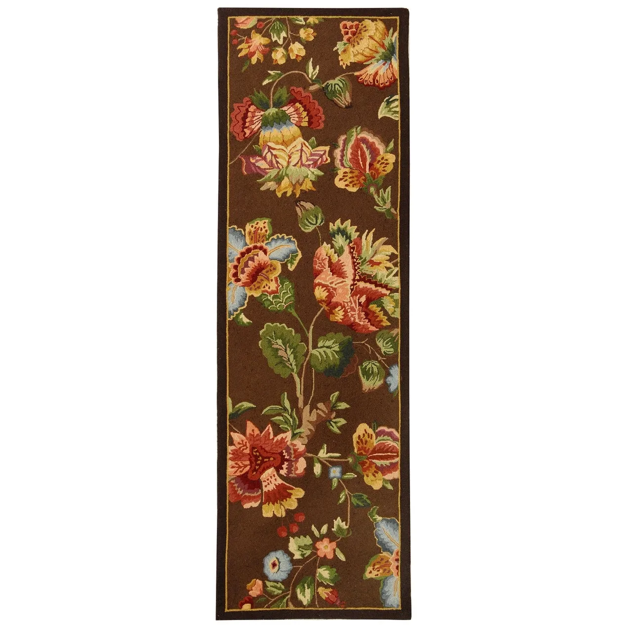 SAFAVIEH. Handmade Chelsea Jurendine French Country Floral Wool Rug