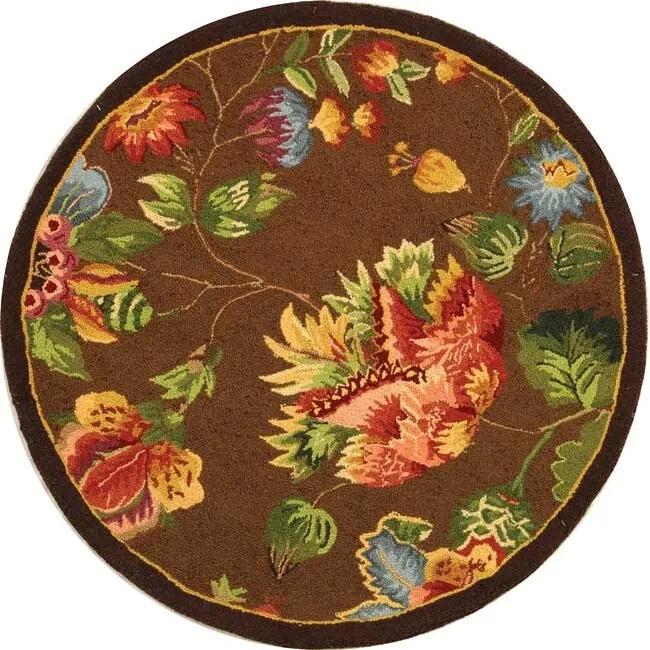 SAFAVIEH. Handmade Chelsea Jurendine French Country Floral Wool Rug