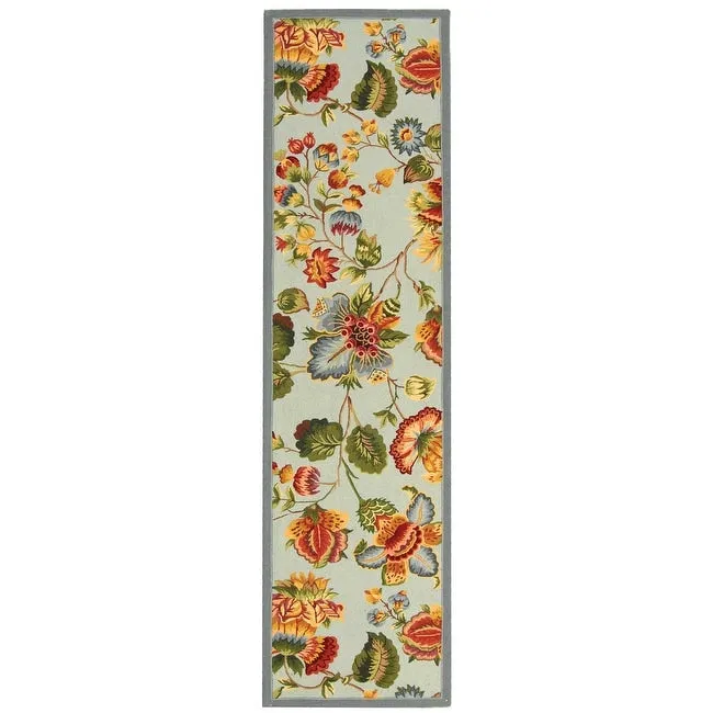 SAFAVIEH. Handmade Chelsea Jurendine French Country Floral Wool Rug