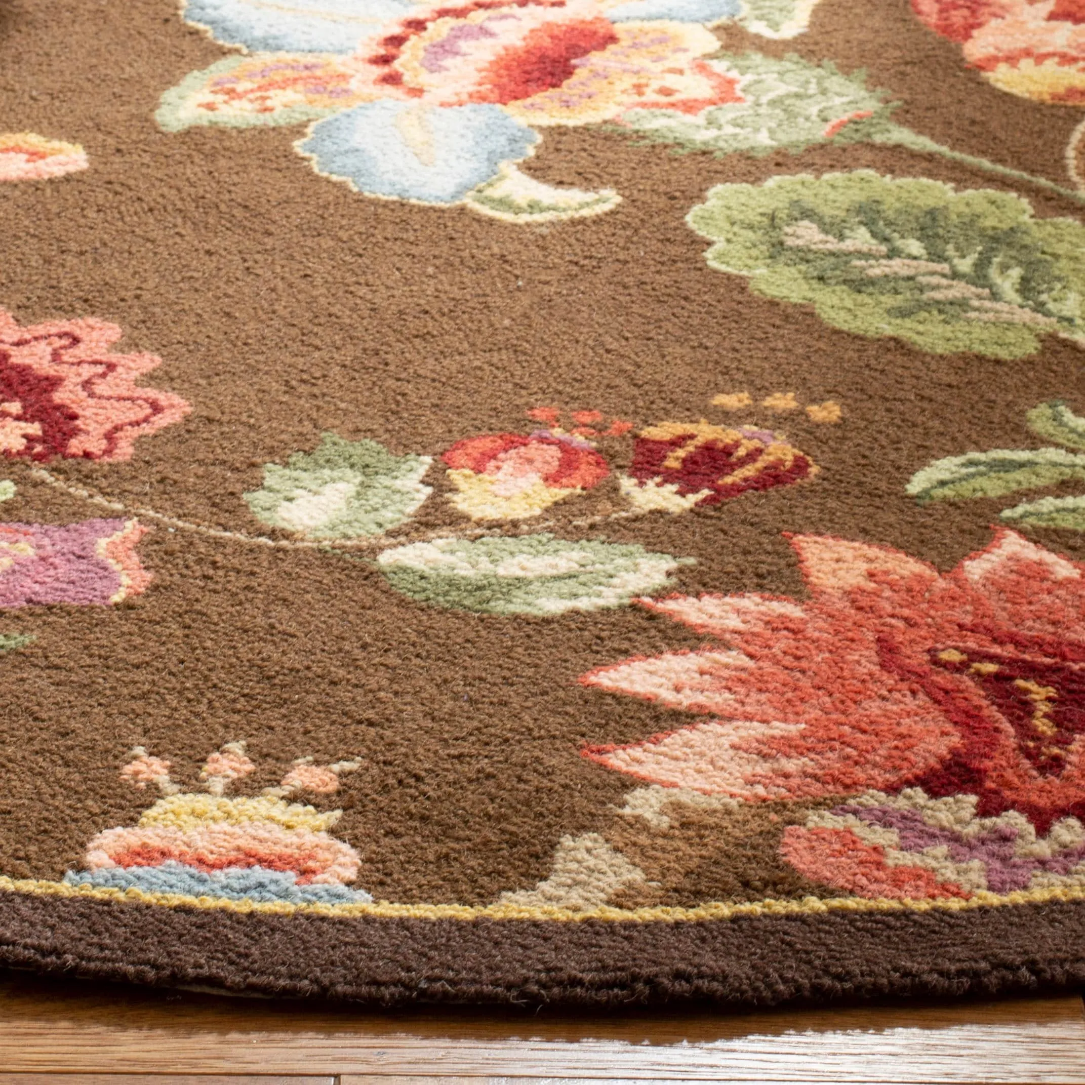 SAFAVIEH. Handmade Chelsea Jurendine French Country Floral Wool Rug