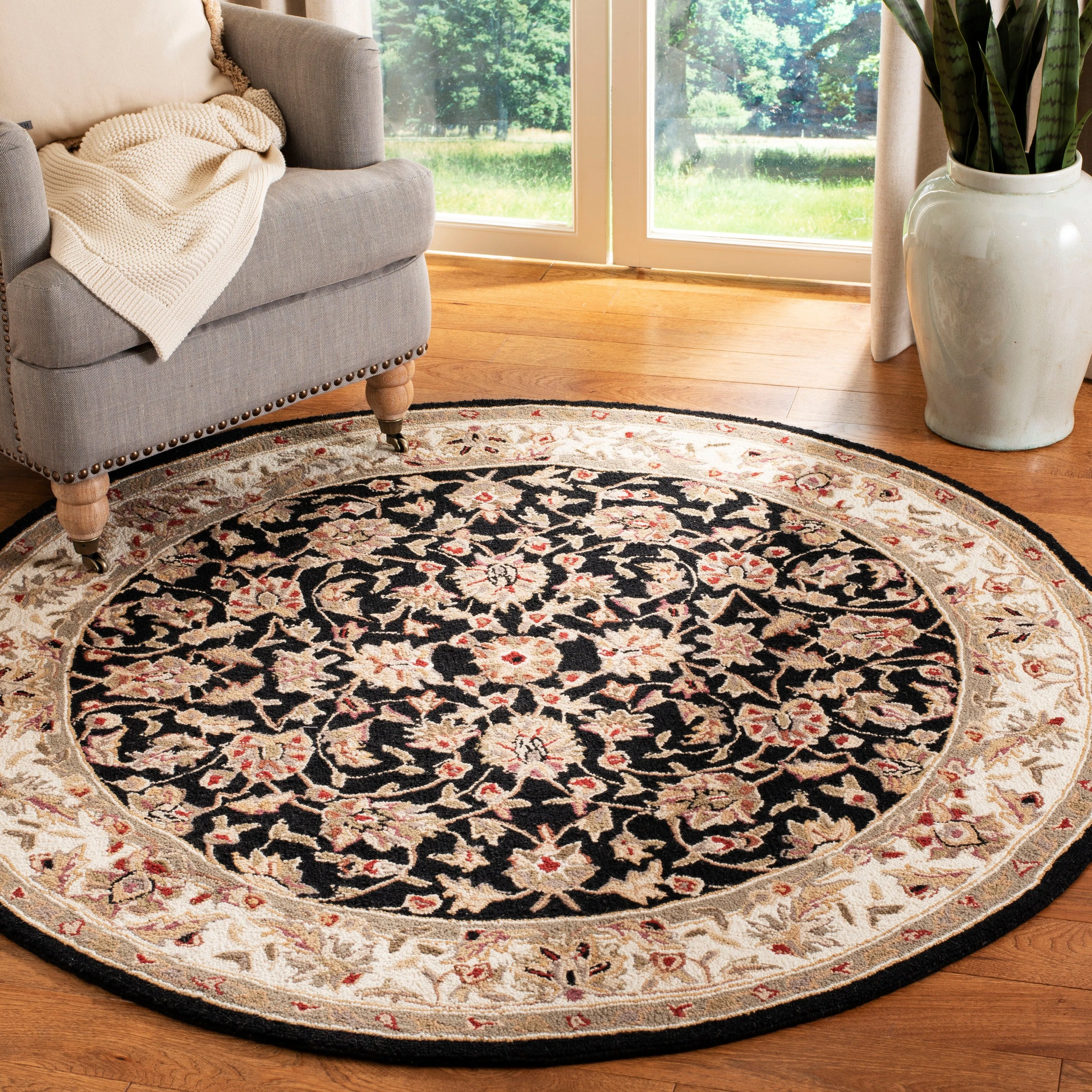 SAFAVIEH Handmade Chelsea Kolja French Country Wool Rug