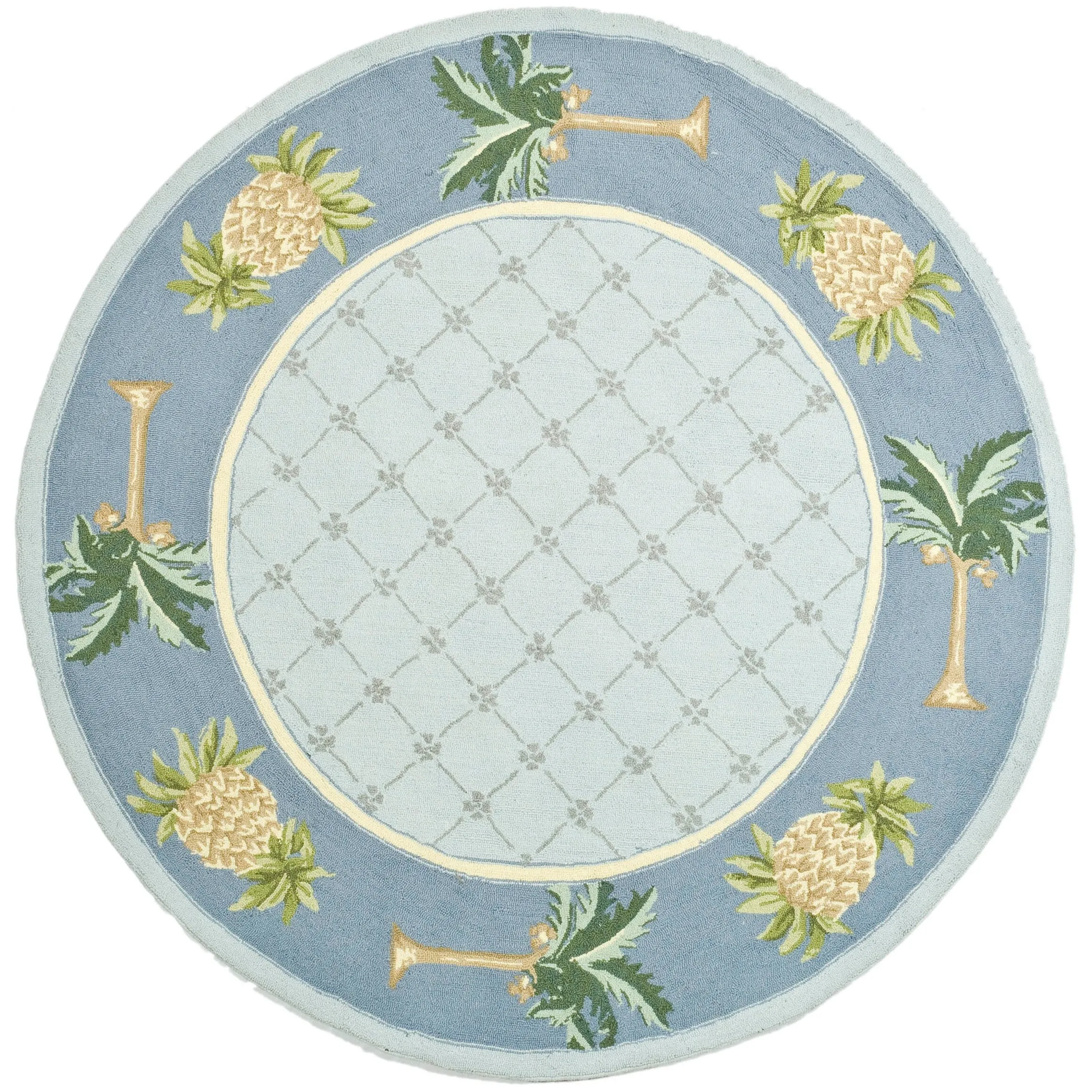 SAFAVIEH Handmade Chelsea Rusandra French Country Pineapple Tree Wool