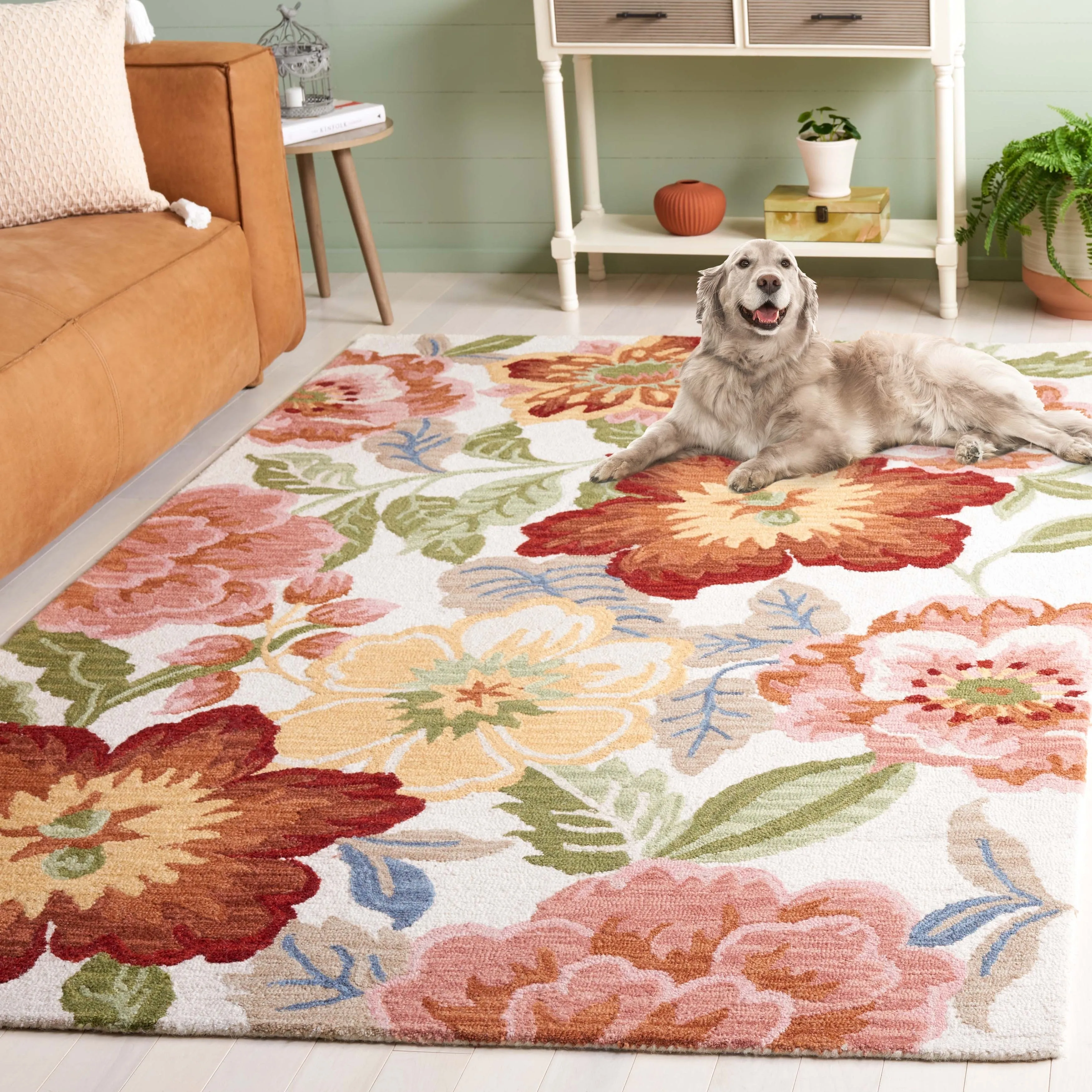 SAFAVIEH Handmade Chelsea Square Dance Country Wool Rug