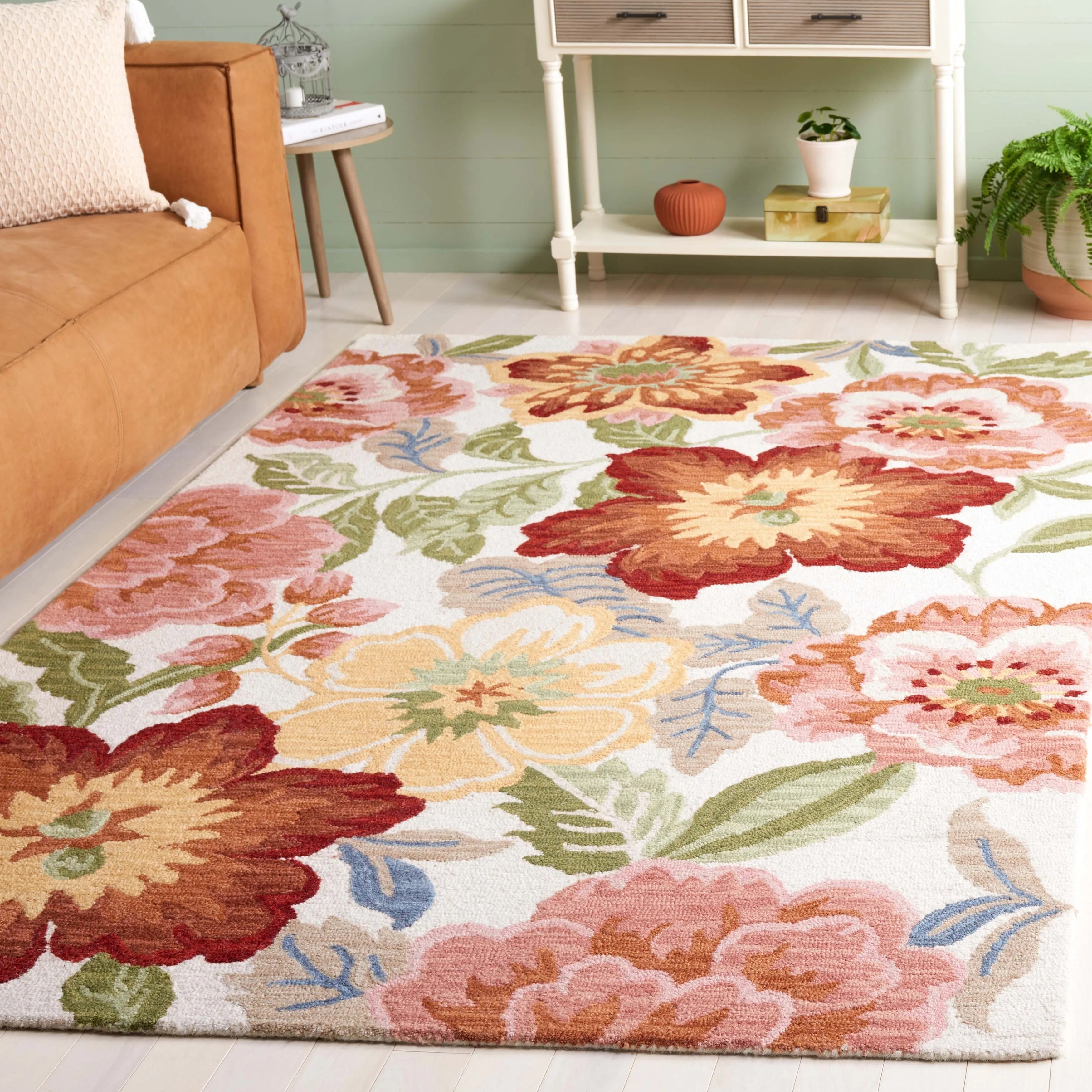 SAFAVIEH Handmade Chelsea Square Dance Country Wool Rug
