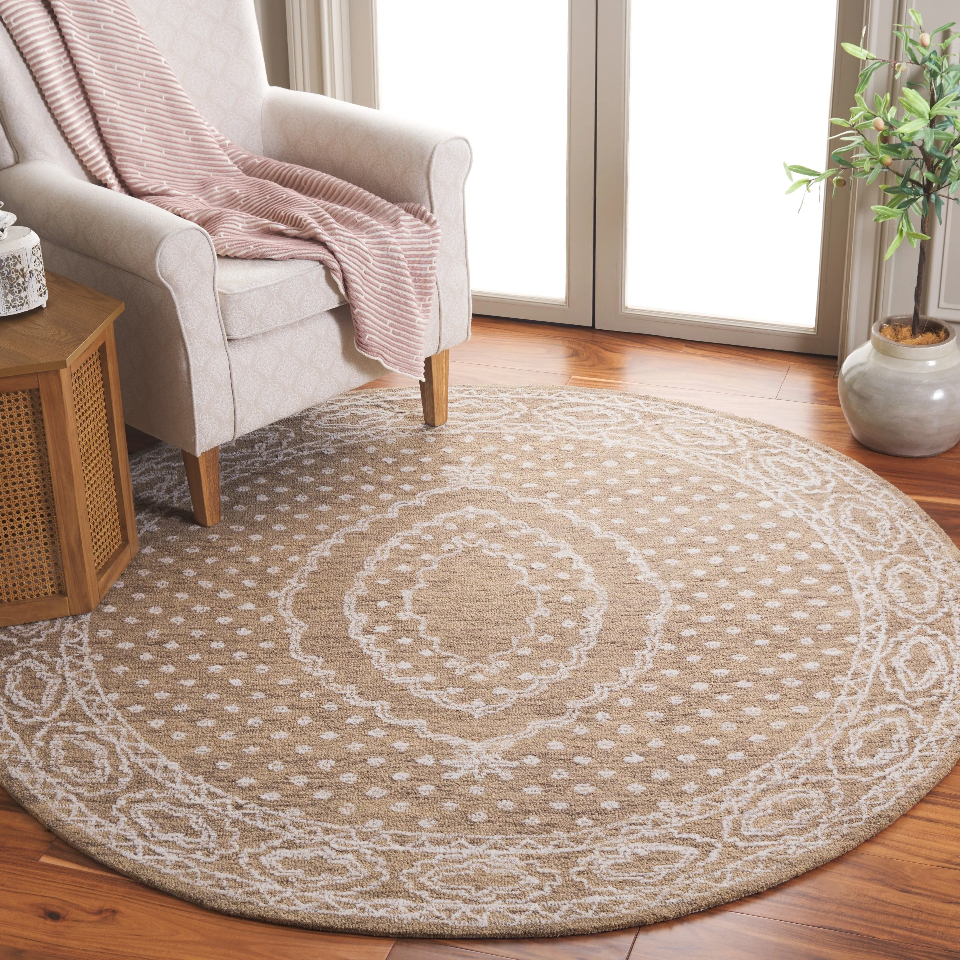 SAFAVIEH Handmade Ebony Branddis Modern Wool Rug