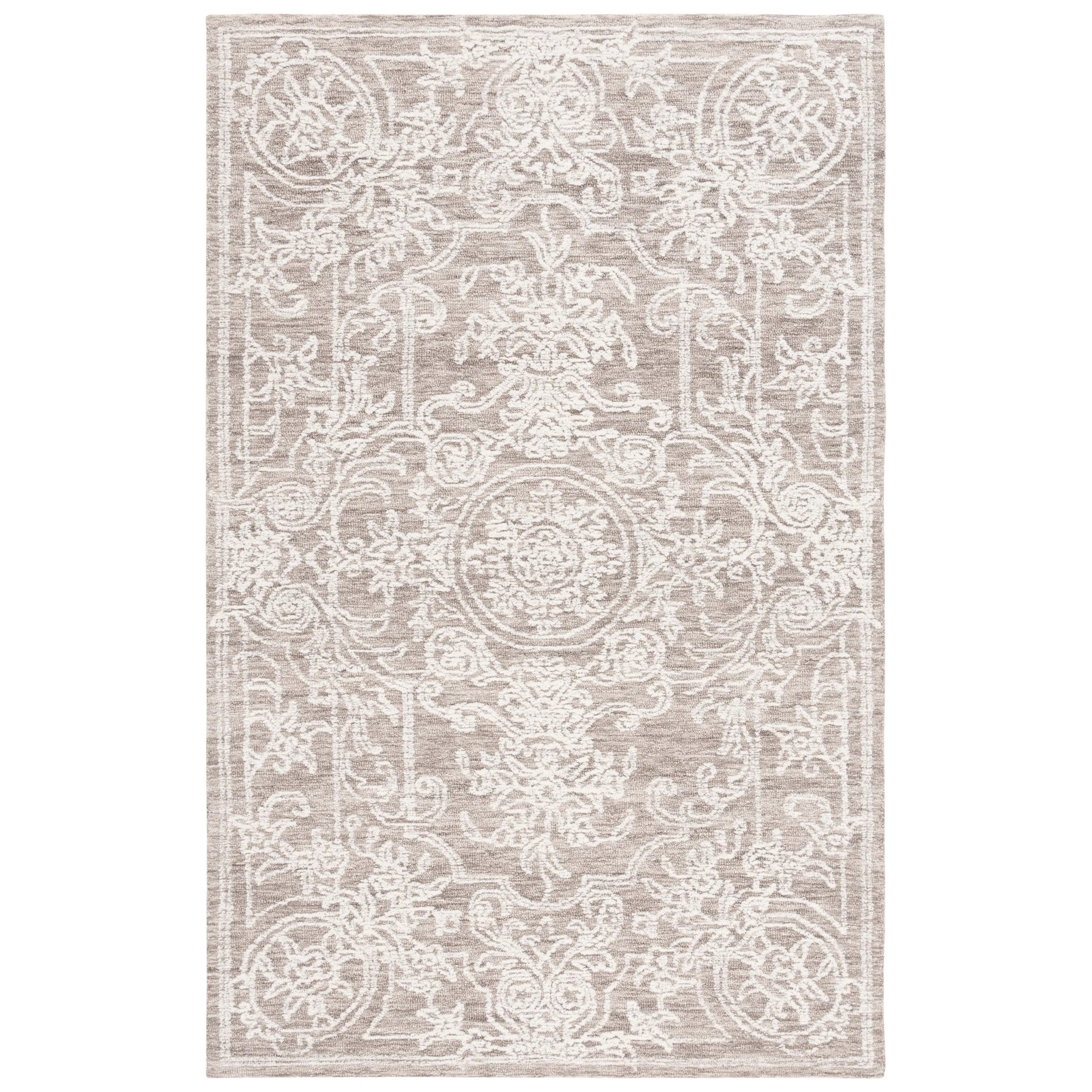 SAFAVIEH Handmade Ebony Cybil Modern Wool Rug