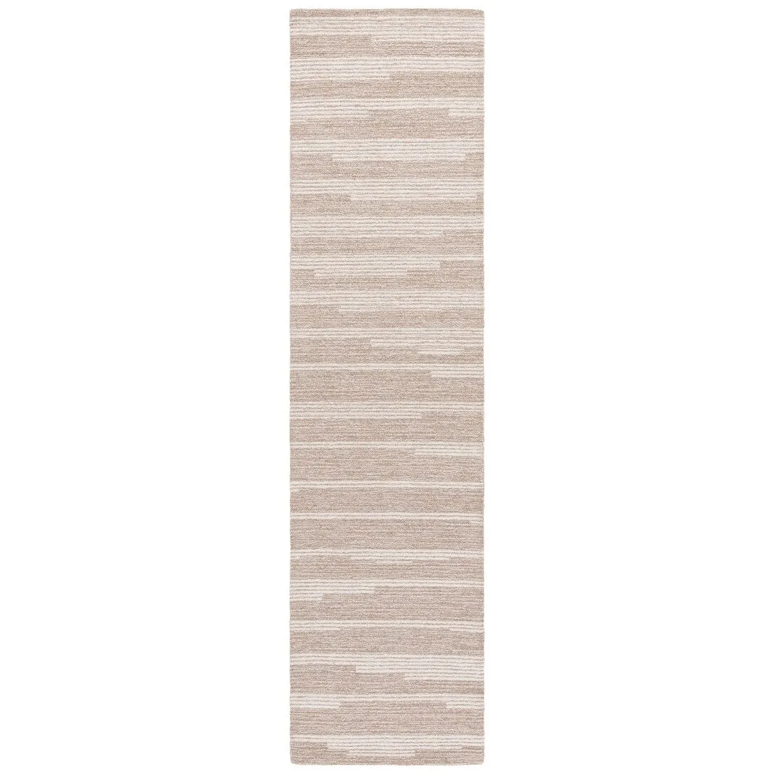 SAFAVIEH Handmade Ebony Mahnaz Modern Striped Wool Rug
