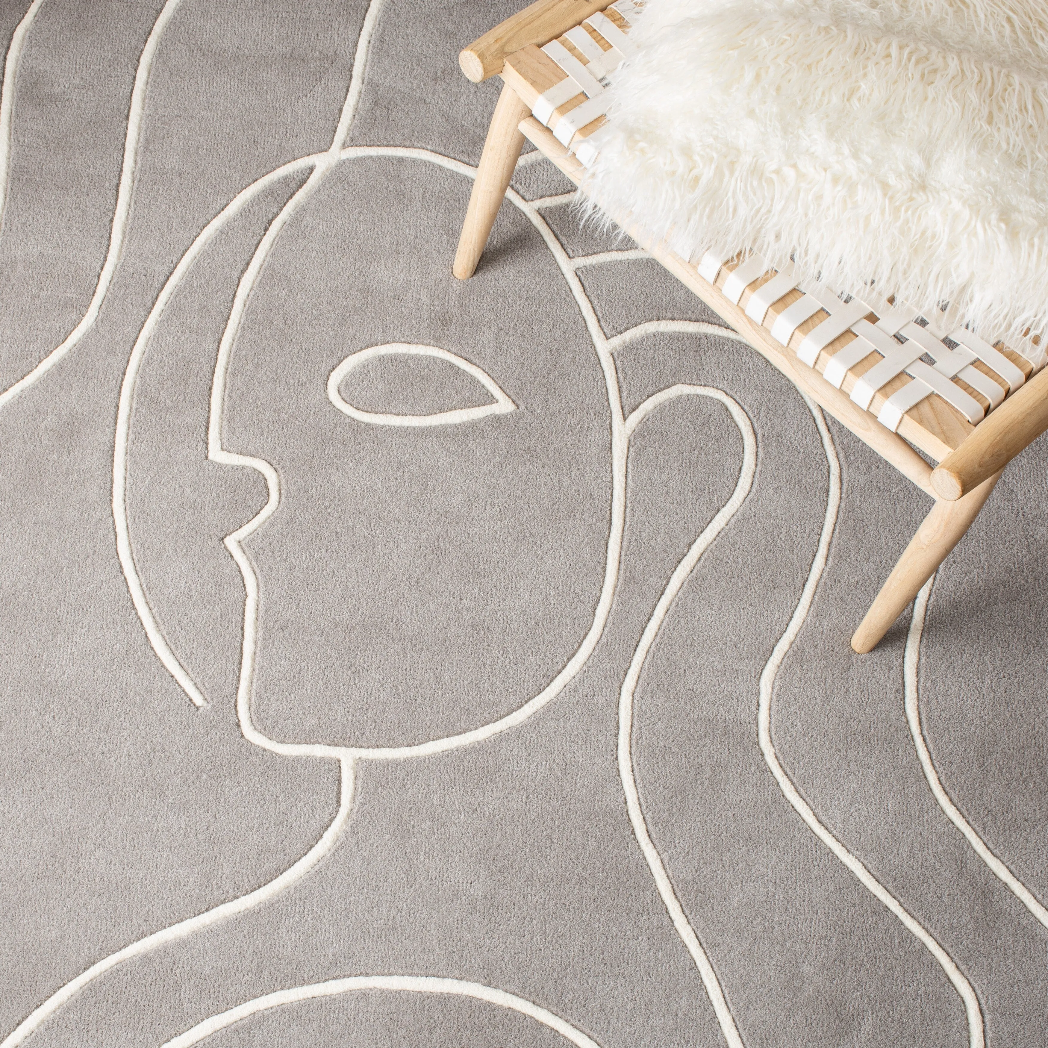 SAFAVIEH Handmade Fifth Avenue Chayah Mid-Century Modern Wool Rug