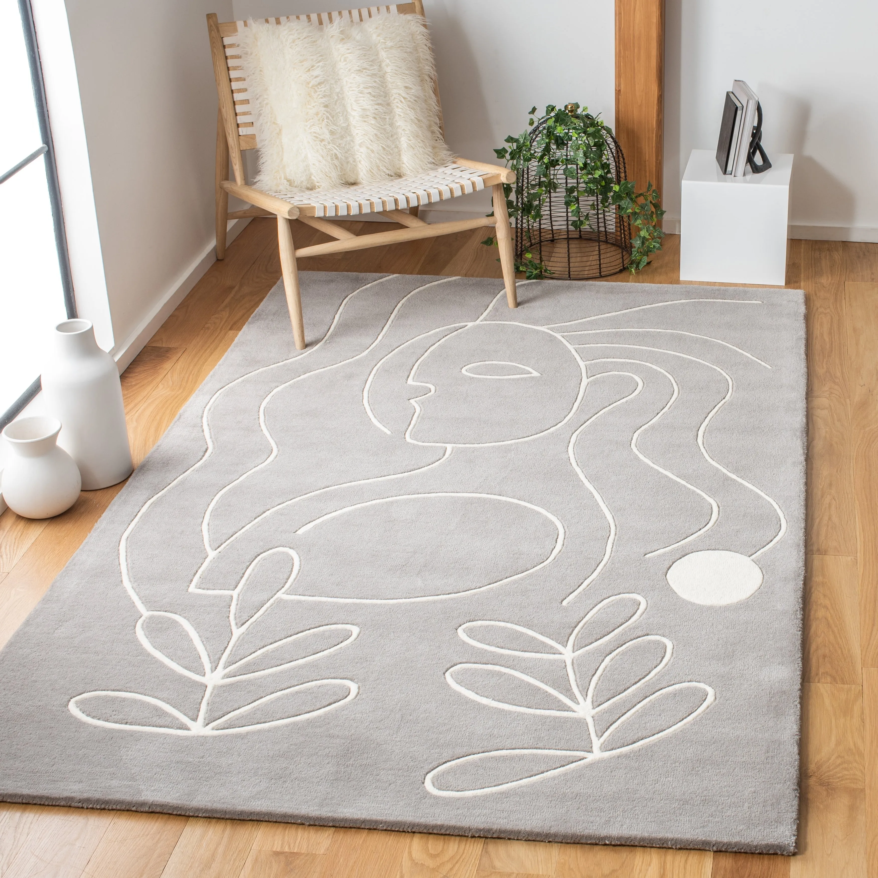 SAFAVIEH Handmade Fifth Avenue Chayah Mid-Century Modern Wool Rug