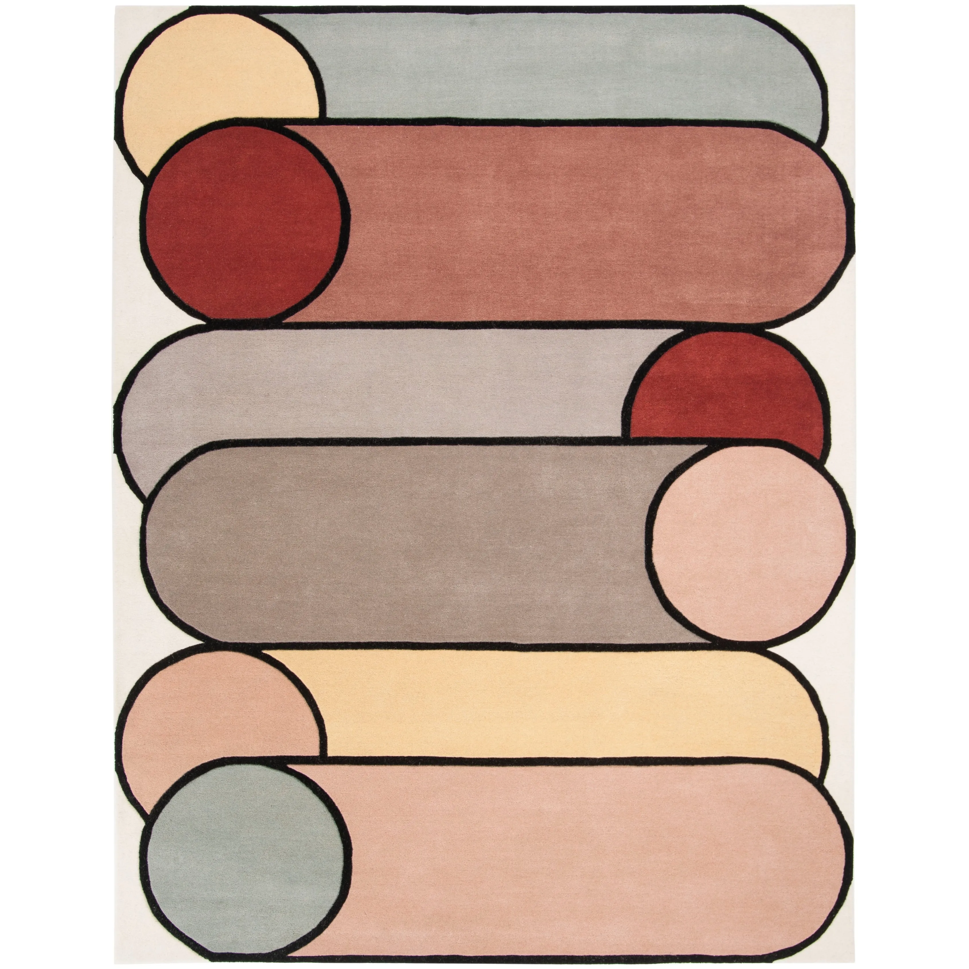 SAFAVIEH Handmade Fifth Avenue Giota Mid-Century Modern Wool Rug
