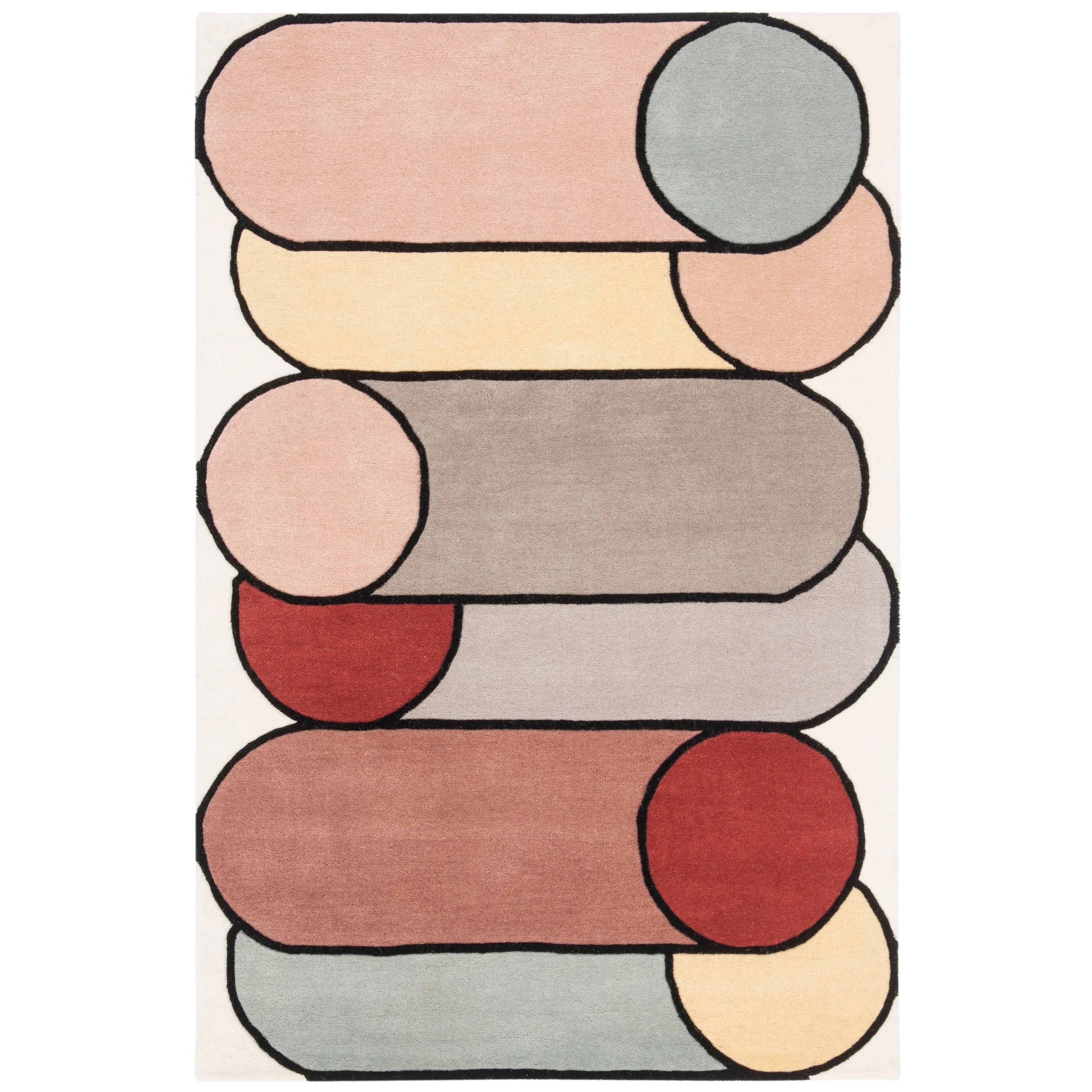 SAFAVIEH Handmade Fifth Avenue Giota Mid-Century Modern Wool Rug