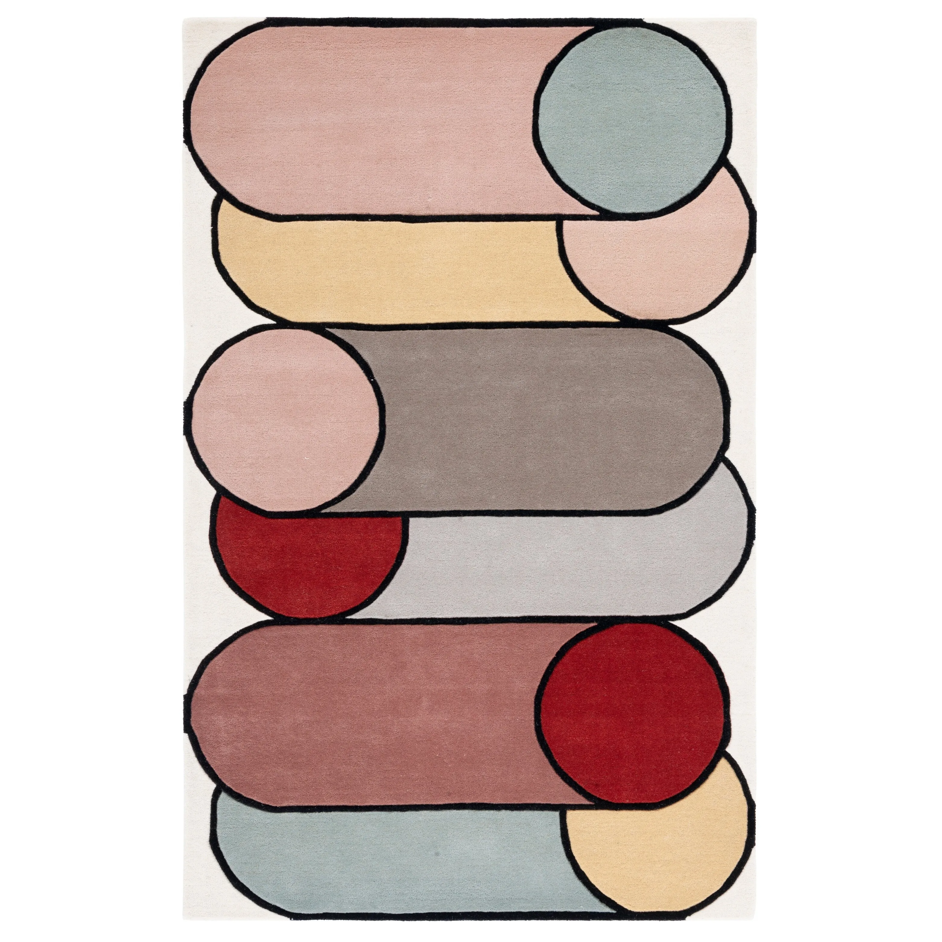 SAFAVIEH Handmade Fifth Avenue Giota Mid-Century Modern Wool Rug
