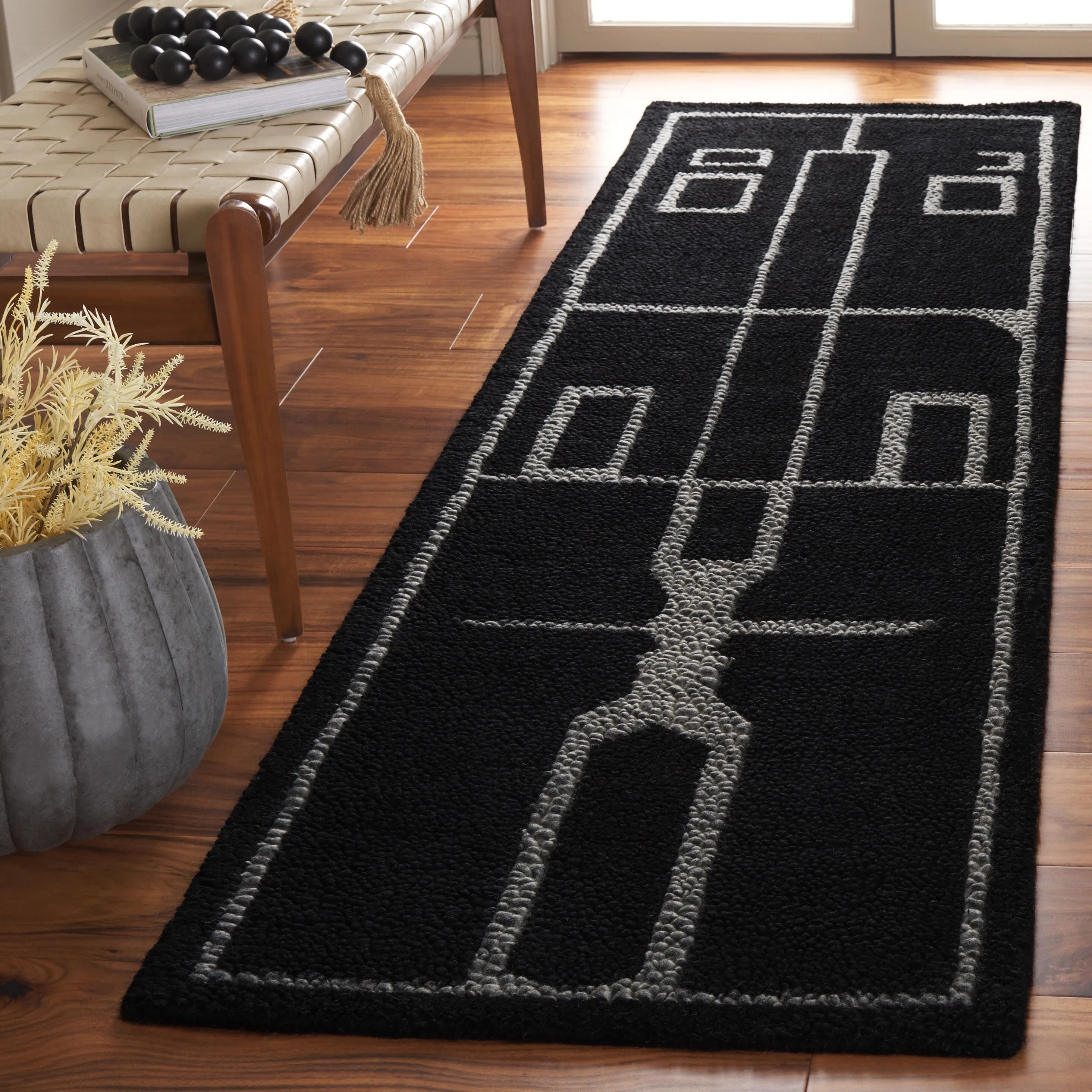 SAFAVIEH Handmade Fifth Avenue Laetitia Mid-Century Modern Wool Rug