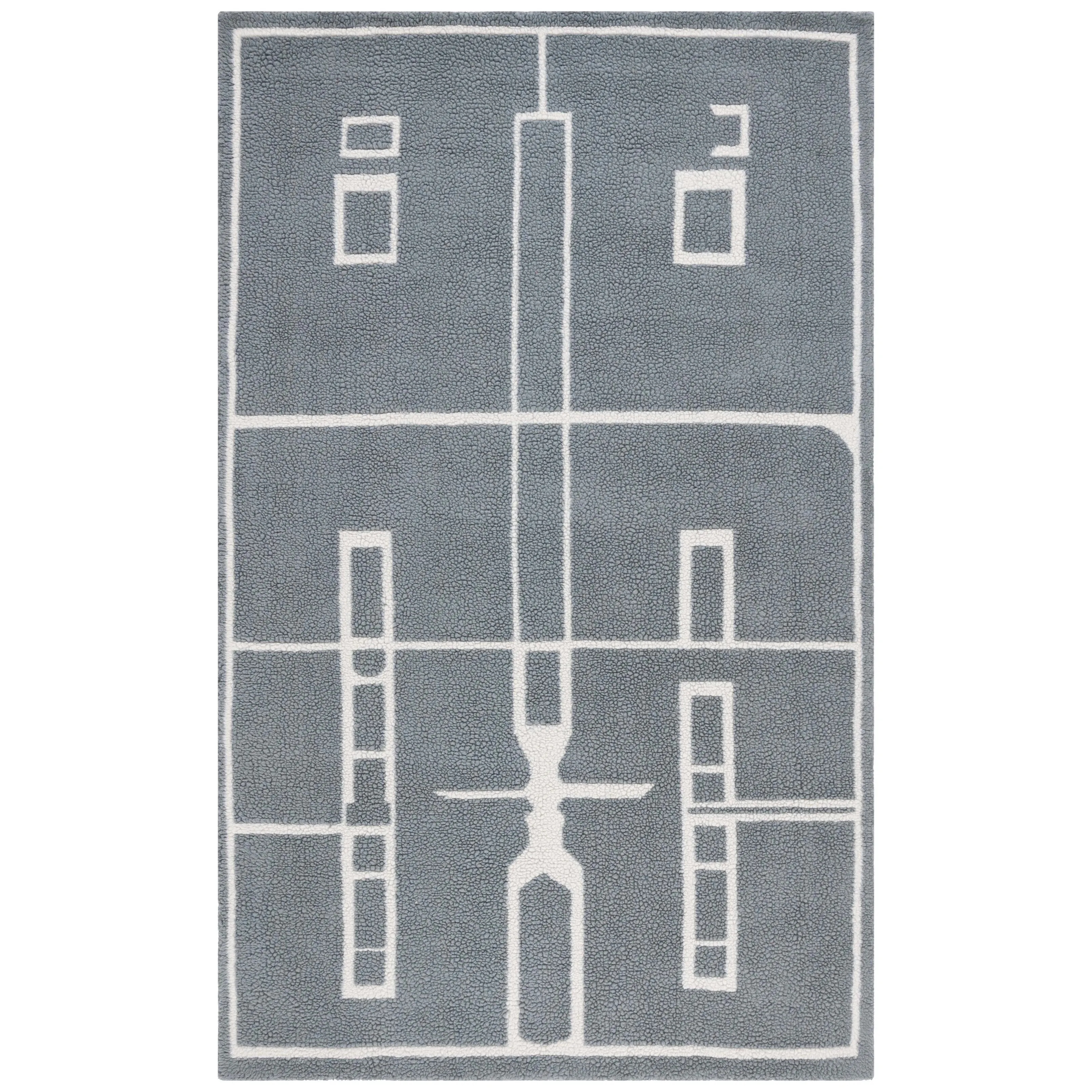 SAFAVIEH Handmade Fifth Avenue Laetitia Mid-Century Modern Wool Rug