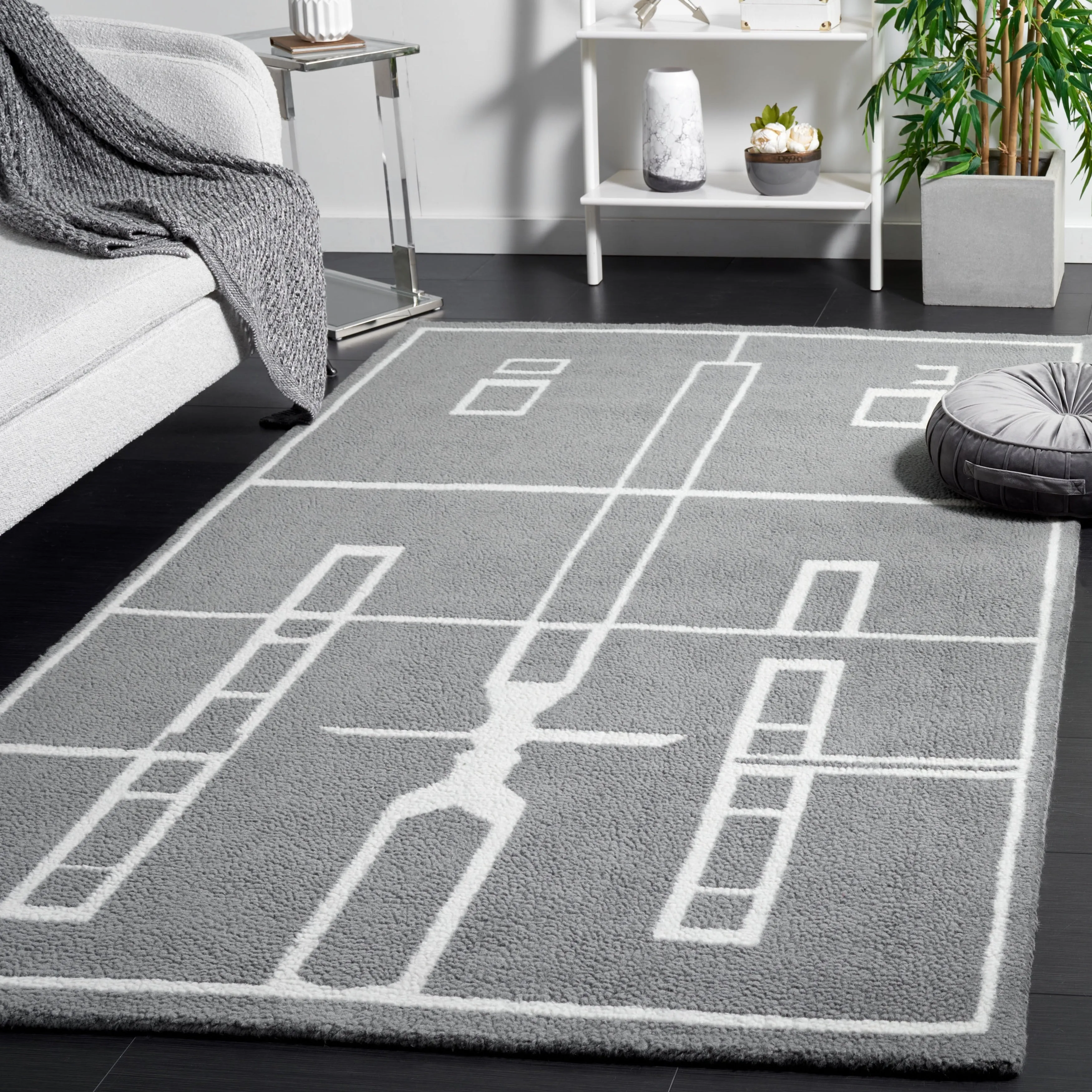SAFAVIEH Handmade Fifth Avenue Laetitia Mid-Century Modern Wool Rug
