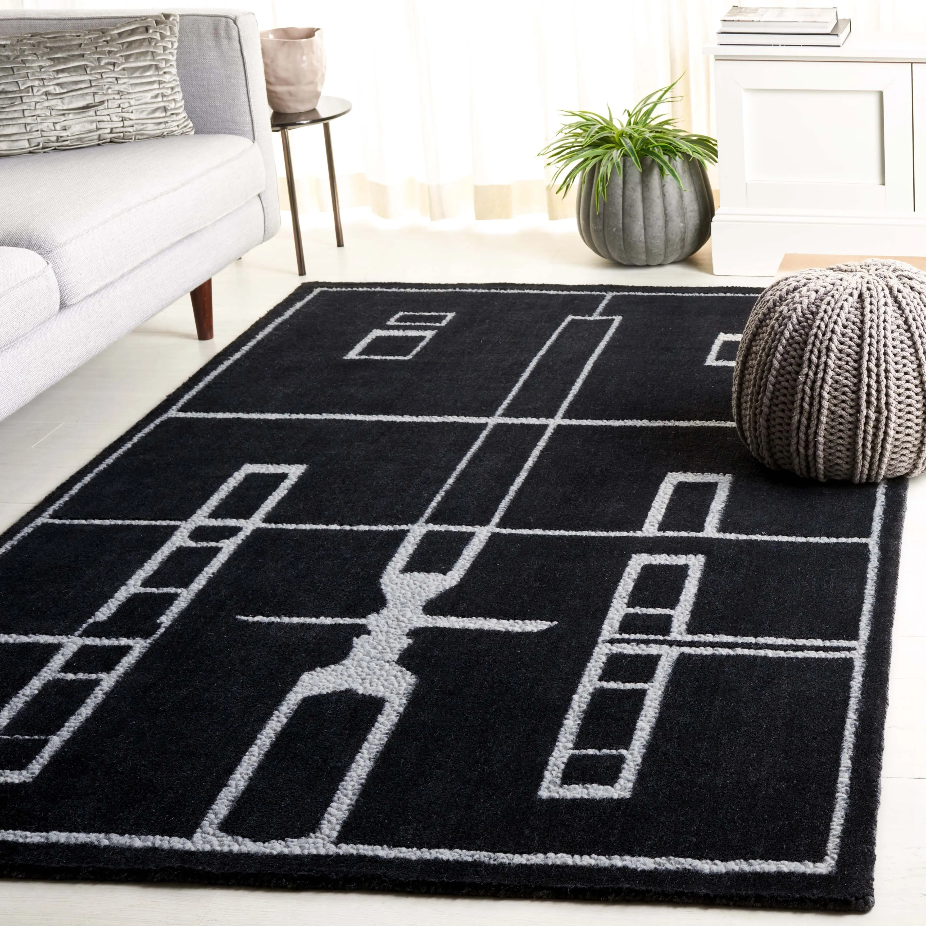 SAFAVIEH Handmade Fifth Avenue Laetitia Mid-Century Modern Wool Rug