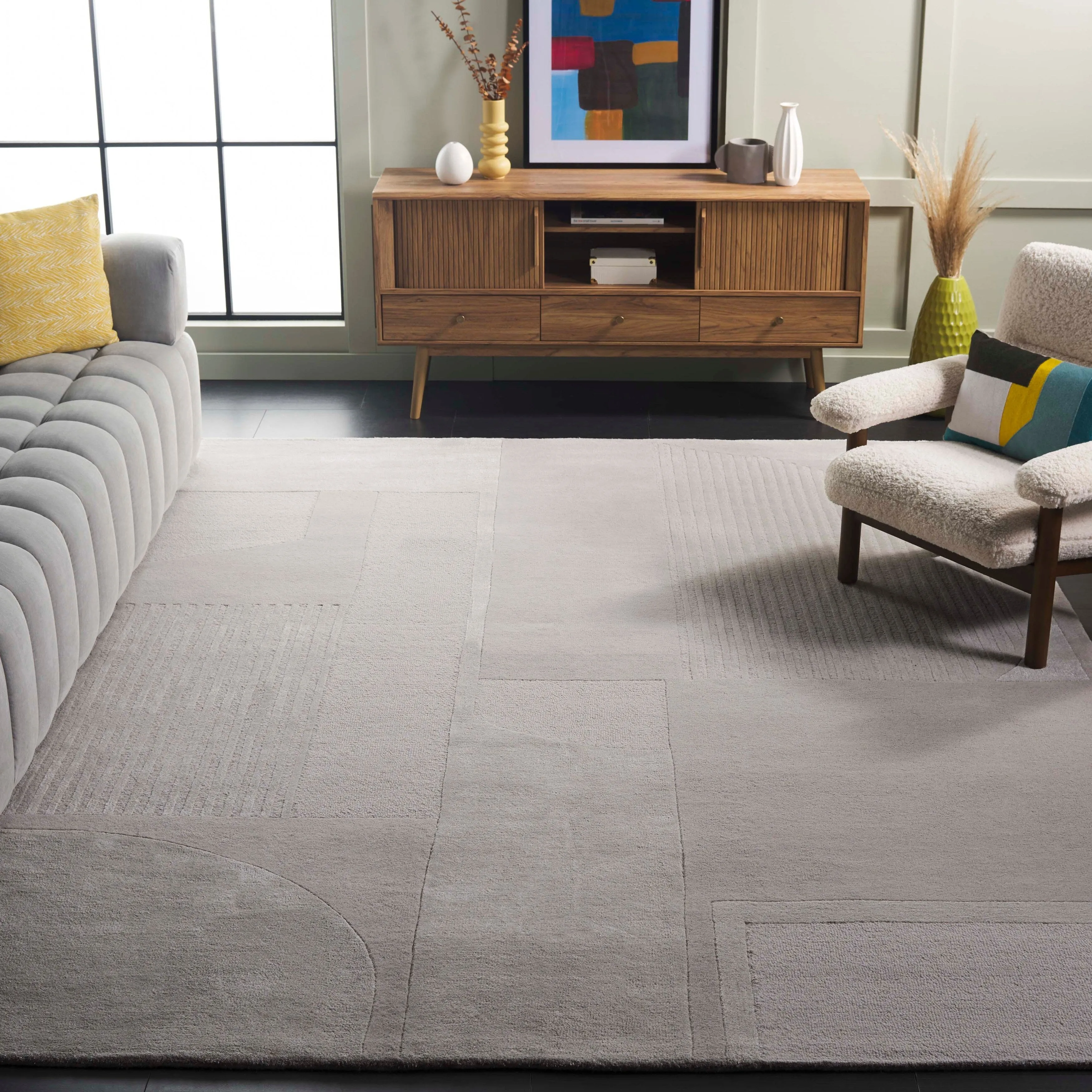 SAFAVIEH Handmade Fifth Avenue Rukhsana Mid-Century Modern New Zealand