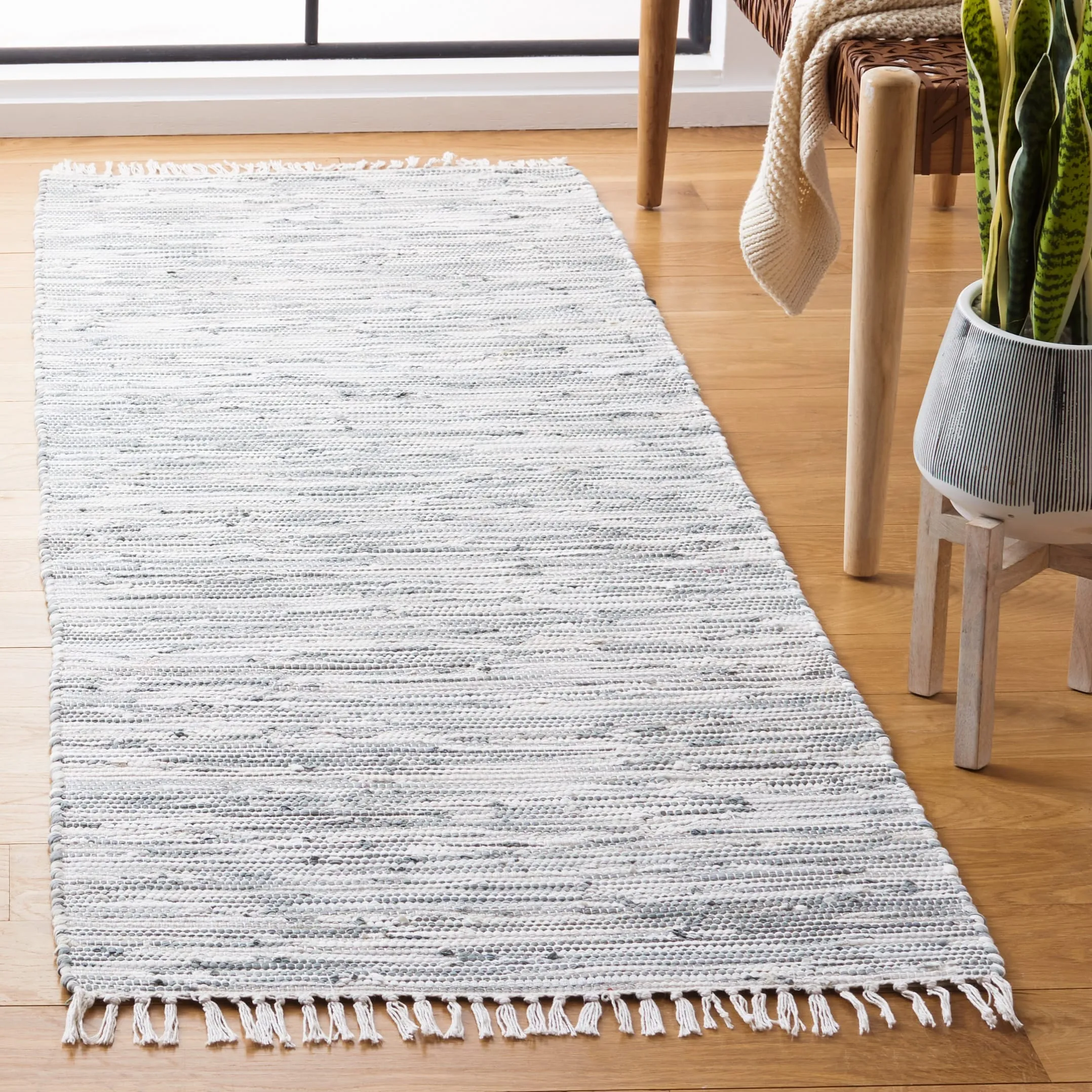 SAFAVIEH Handmade Flatweave Montauk Leon Casual Cotton Rug