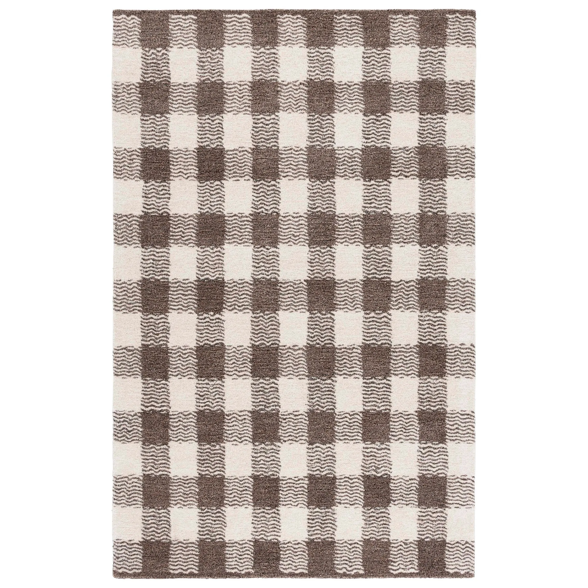 SAFAVIEH Handmade Genre Majlinda Farmhouse Gingham Wool Rug