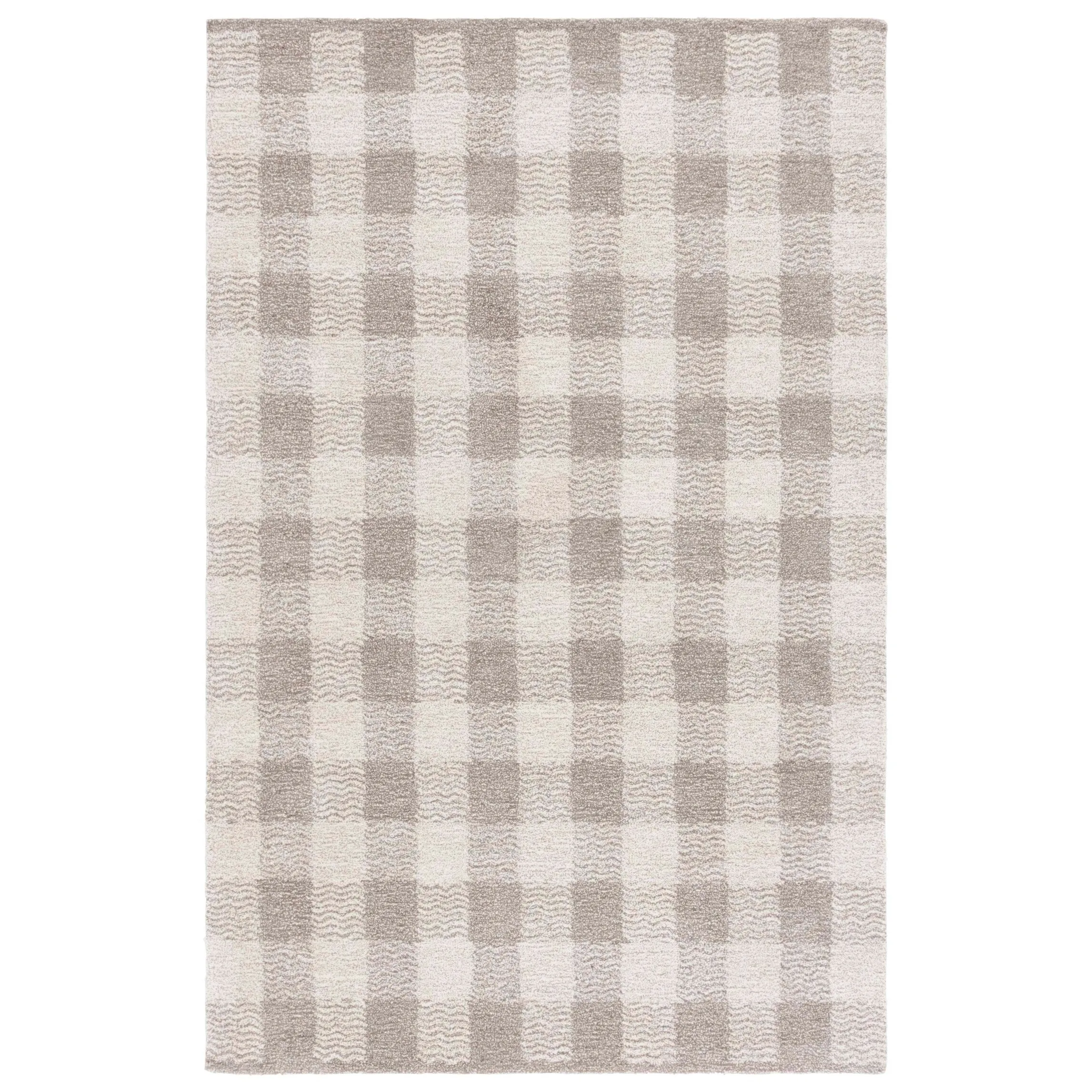 SAFAVIEH Handmade Genre Majlinda Farmhouse Gingham Wool Rug