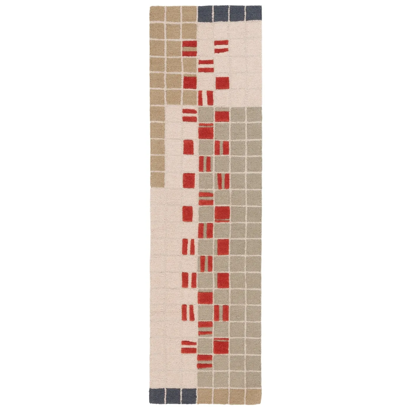 SAFAVIEH Handmade Genre Roos Mid-Century Modern Wool Rug