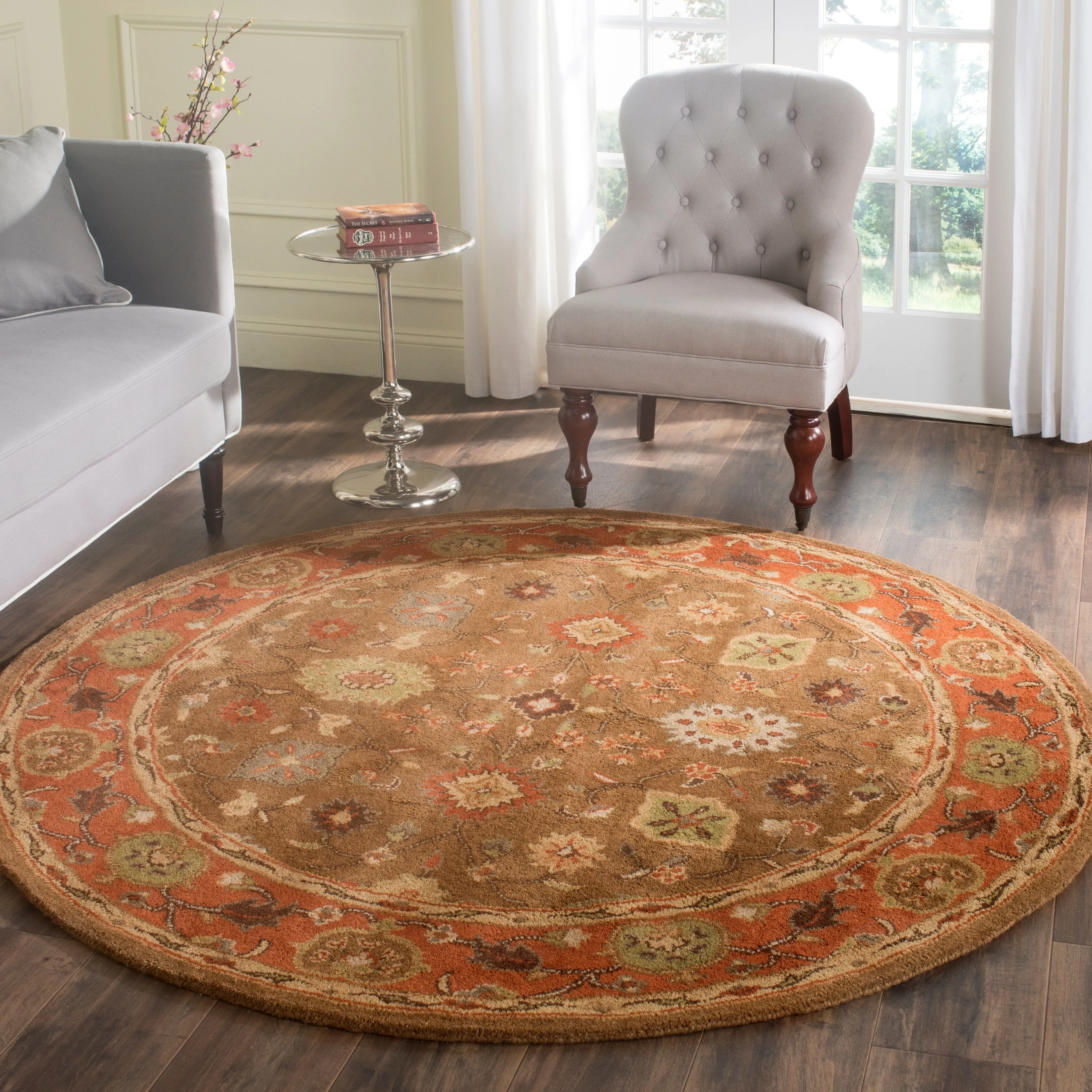 SAFAVIEH Handmade Heritage Grand Parquet Traditional Oriental Wool Rug
