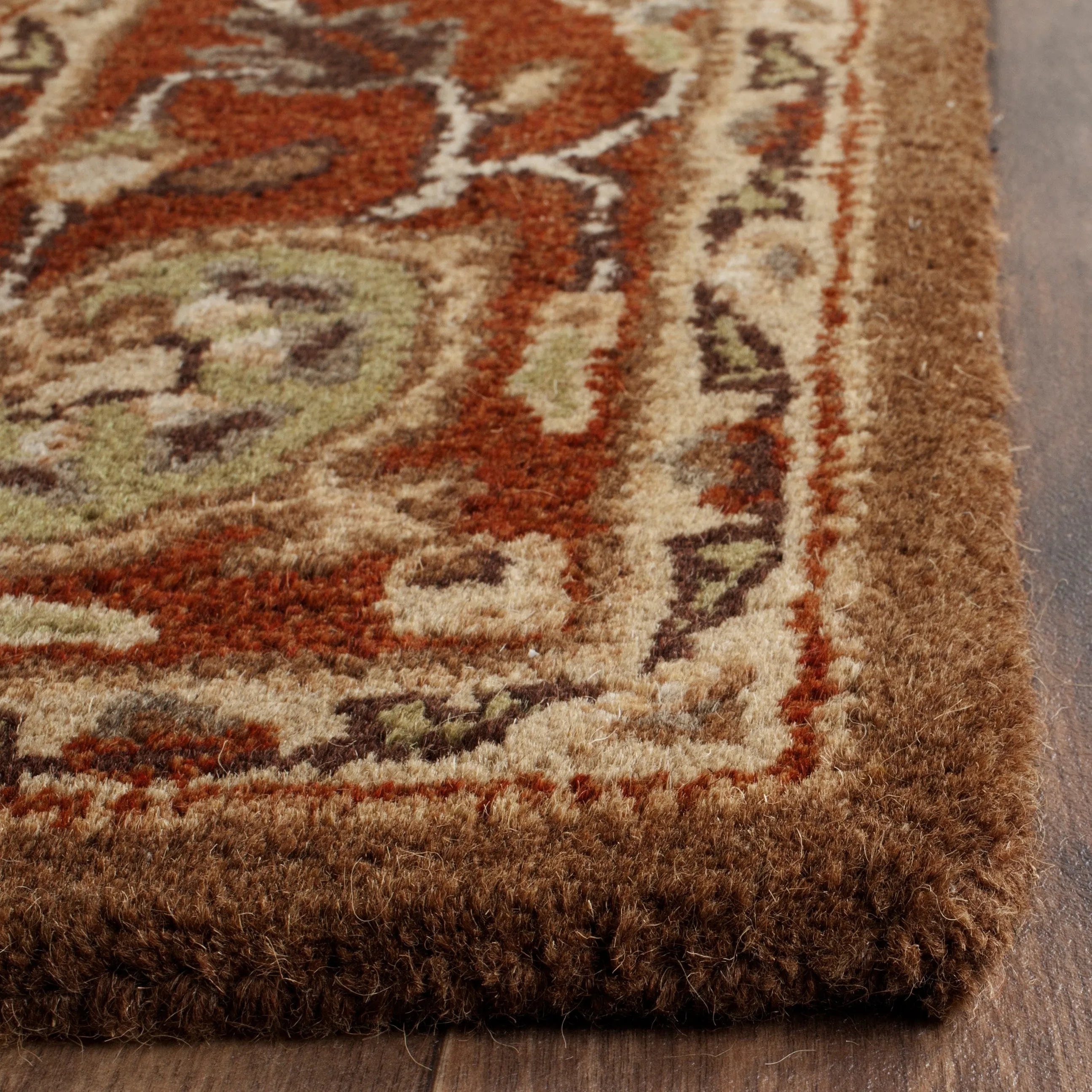 SAFAVIEH Handmade Heritage Grand Parquet Traditional Oriental Wool Rug