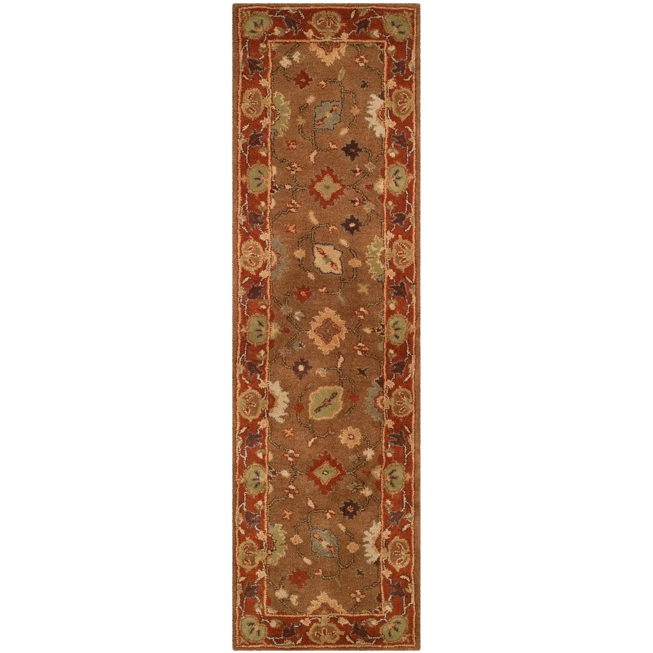 SAFAVIEH Handmade Heritage Grand Parquet Traditional Oriental Wool Rug