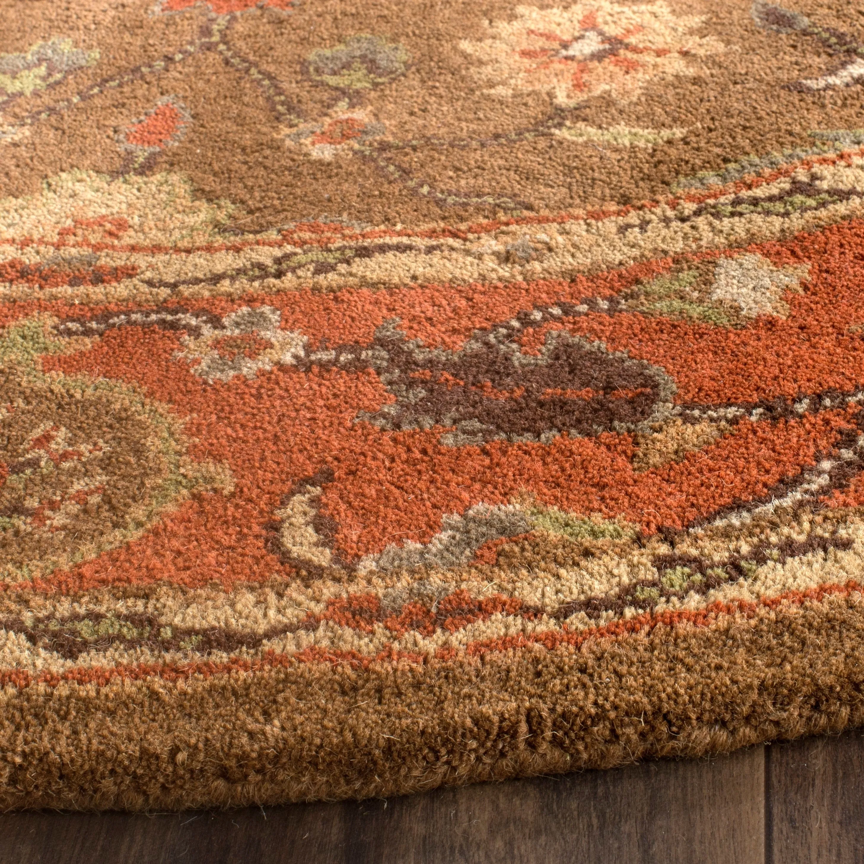SAFAVIEH Handmade Heritage Grand Parquet Traditional Oriental Wool Rug