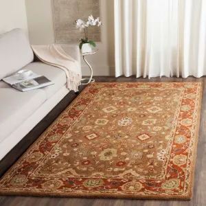 SAFAVIEH Handmade Heritage Grand Parquet Traditional Oriental Wool Rug