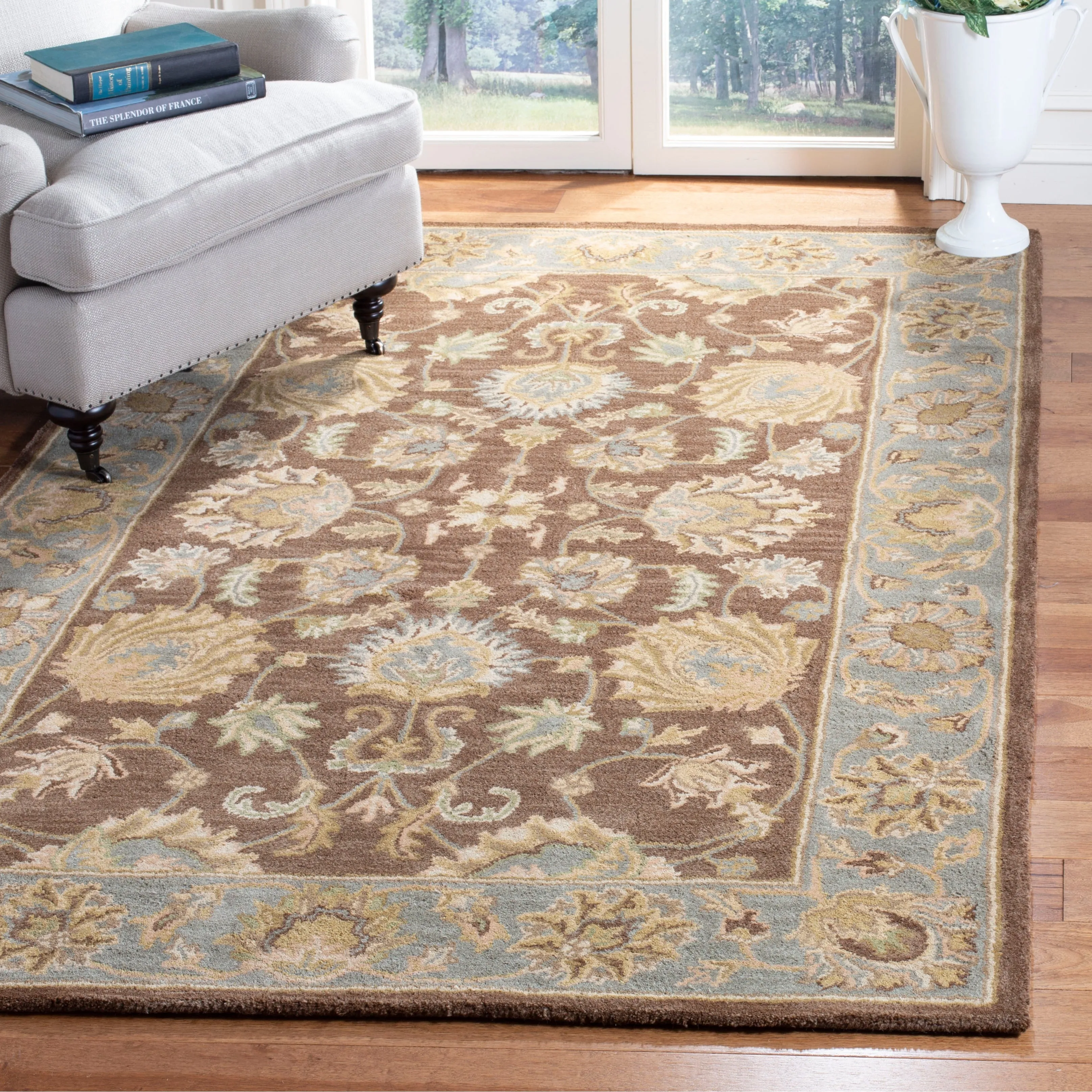 SAFAVIEH Handmade Heritage Kimono Traditional Oriental Wool Rug