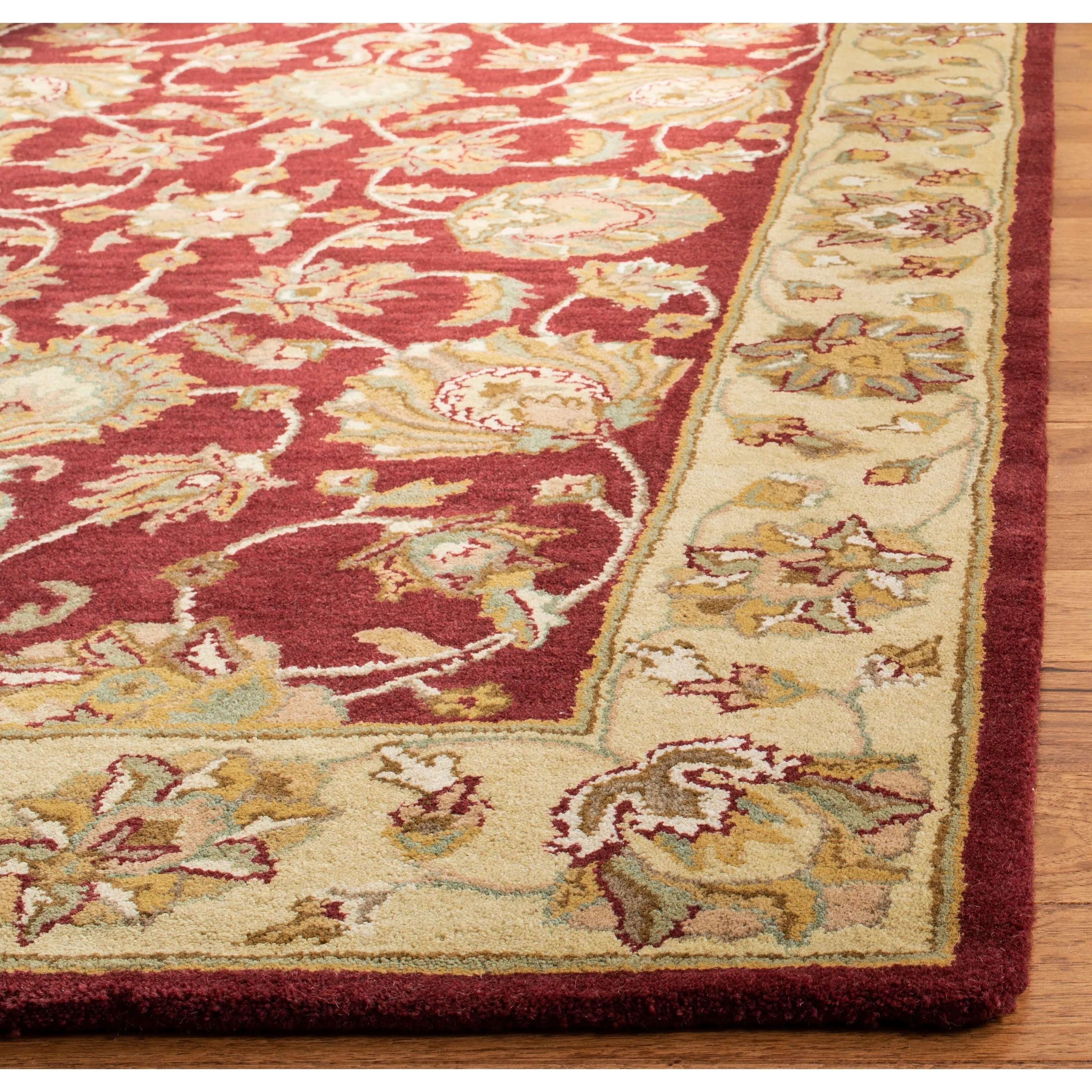 SAFAVIEH Handmade Heritage Kimono Traditional Oriental Wool Rug