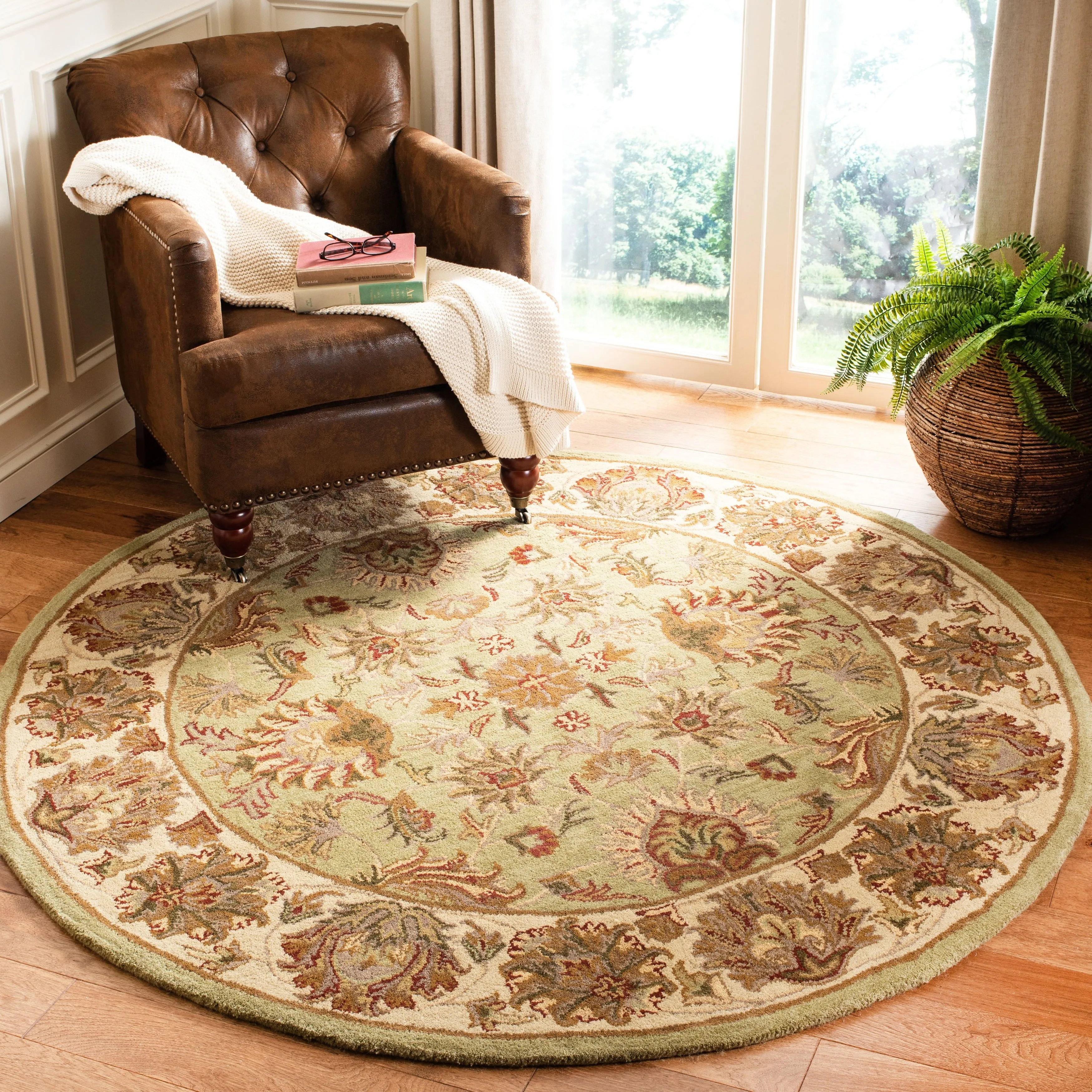 SAFAVIEH Handmade Heritage Kimono Traditional Oriental Wool Rug