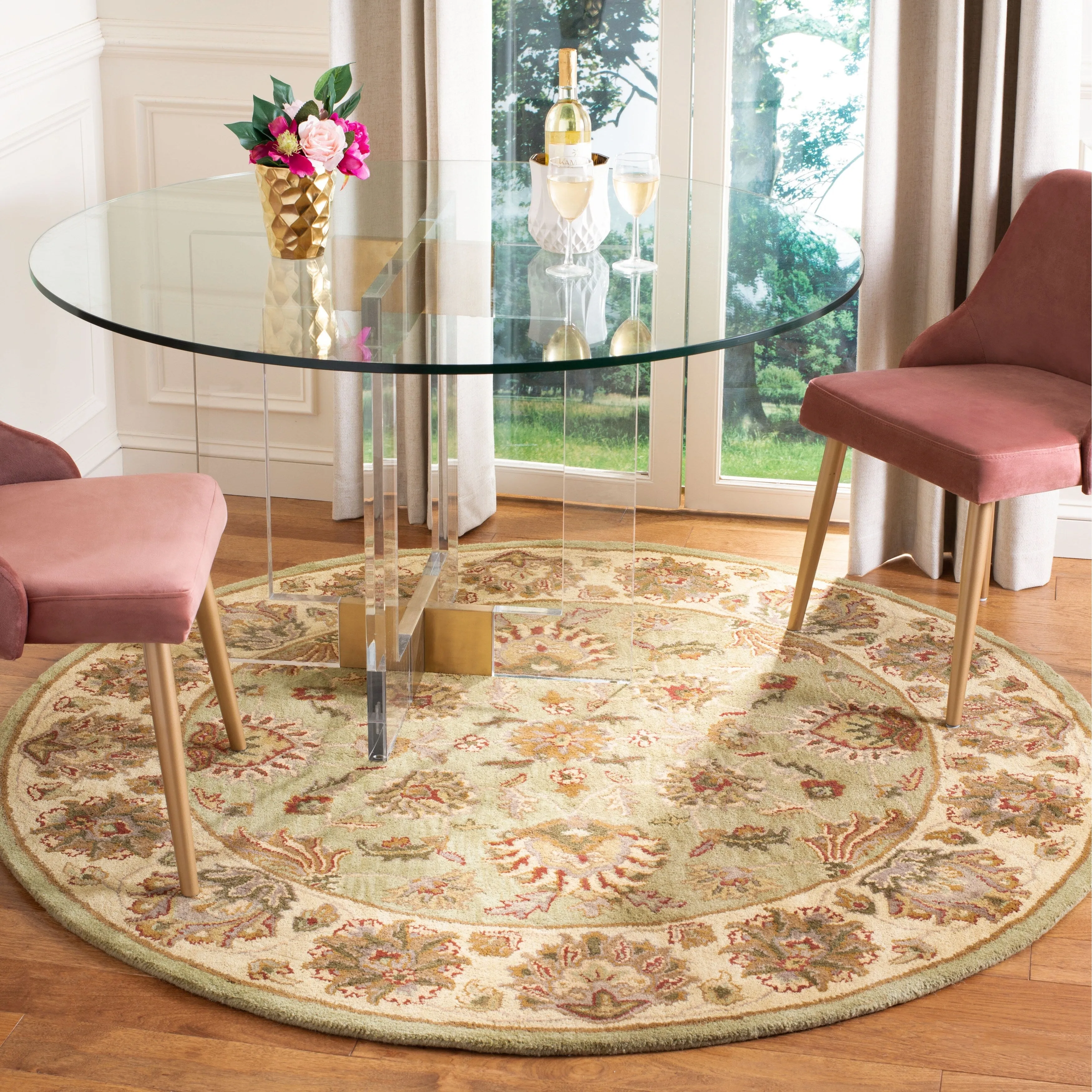 SAFAVIEH Handmade Heritage Kimono Traditional Oriental Wool Rug