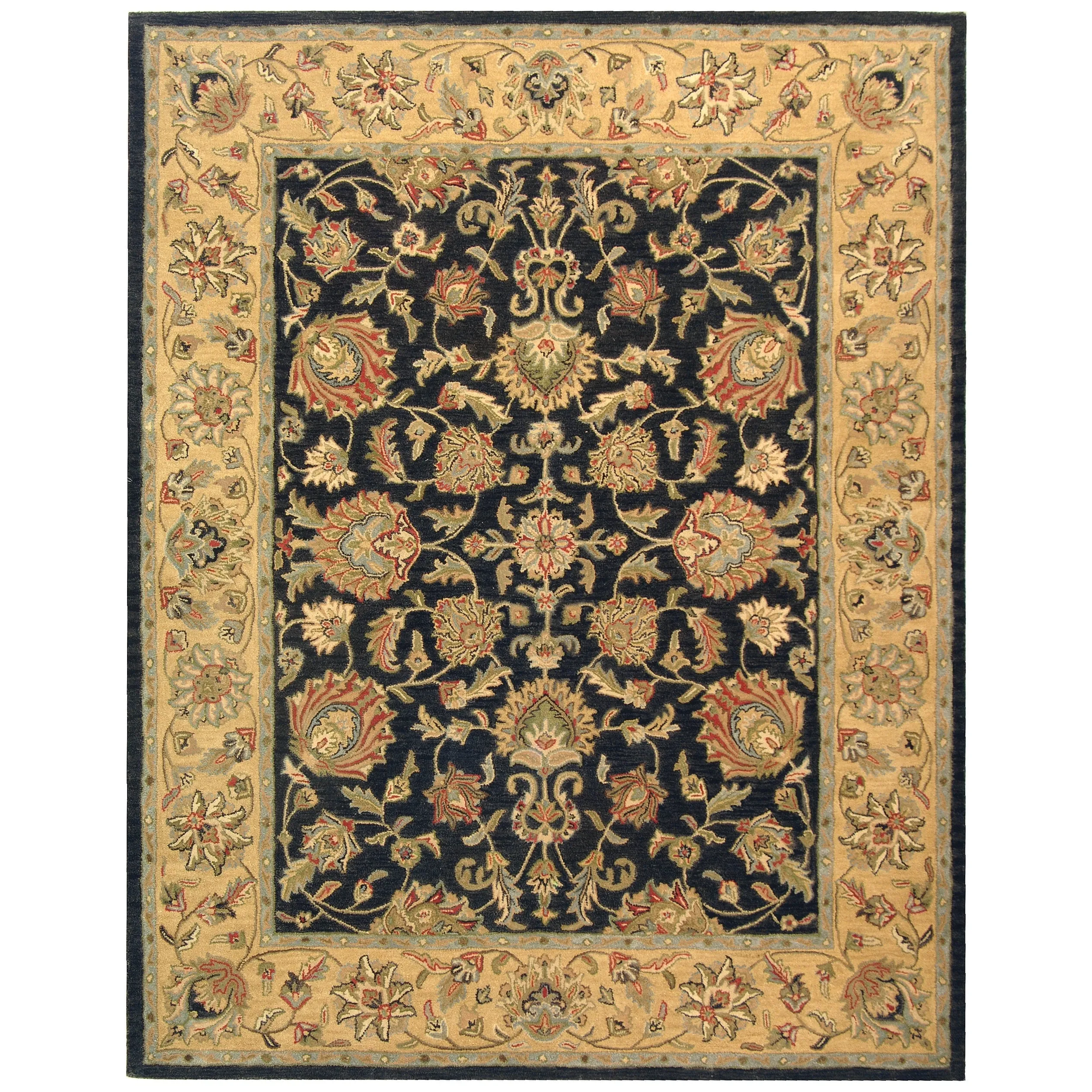 SAFAVIEH Handmade Heritage Kimono Traditional Oriental Wool Rug
