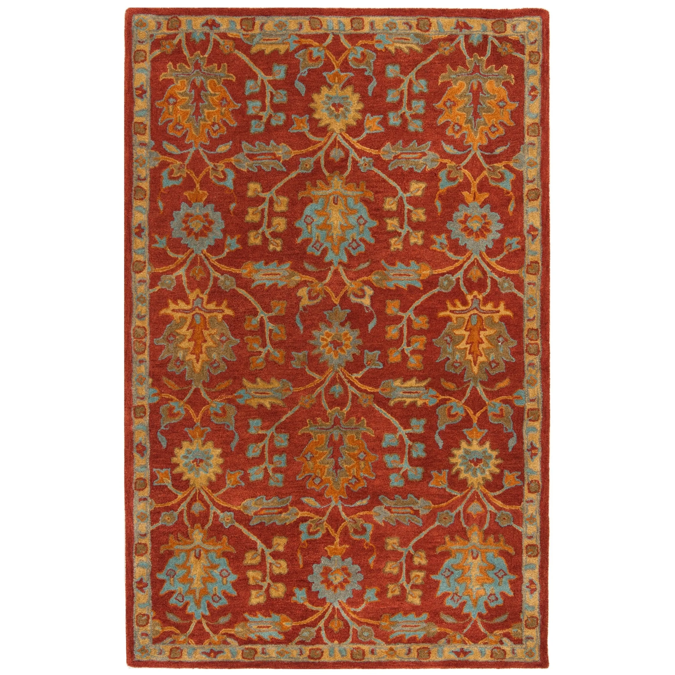 SAFAVIEH Handmade Heritage Poppy Traditional Oriental Wool Rug