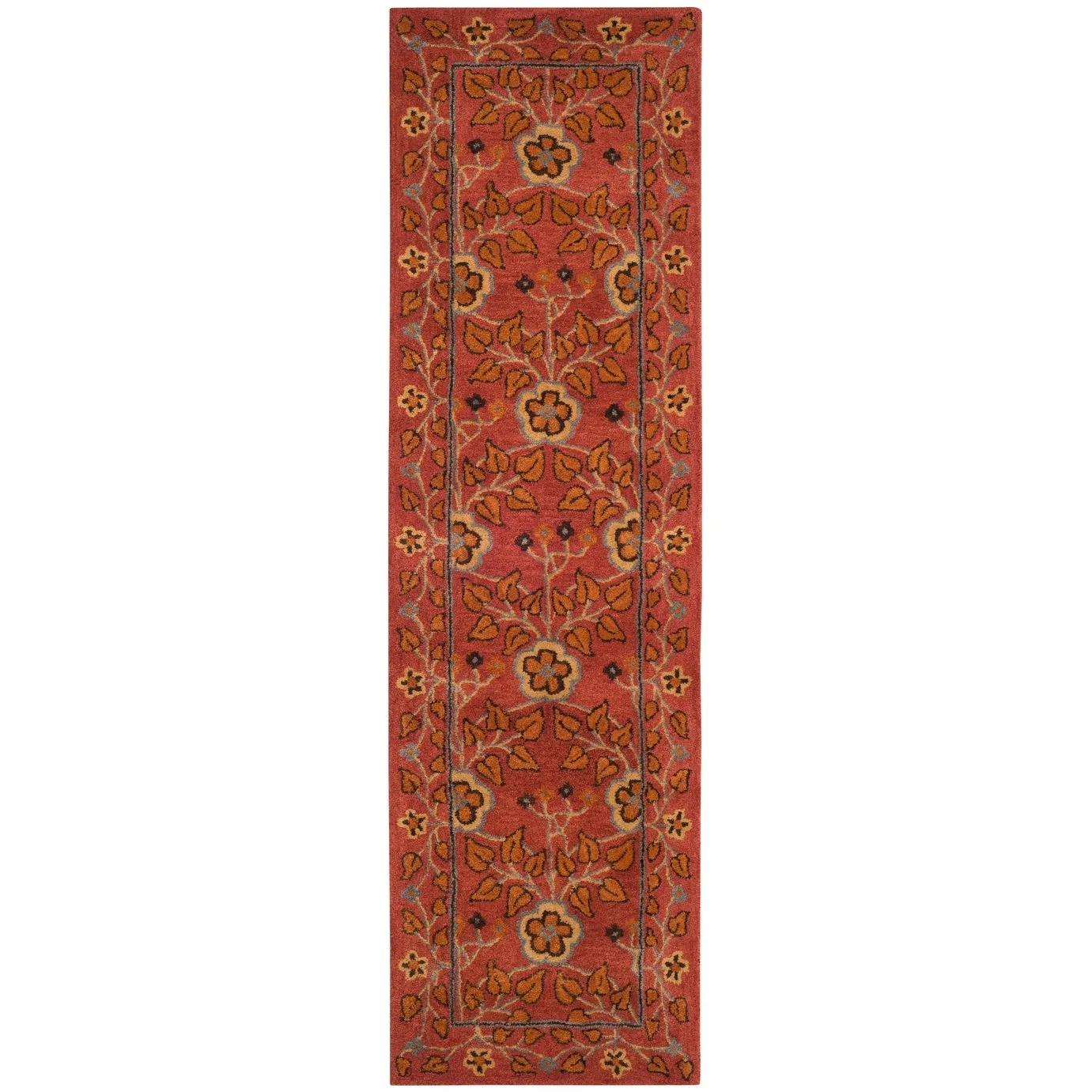 SAFAVIEH Handmade Heritage Quatrefoil Traditional Oriental Wool Rug