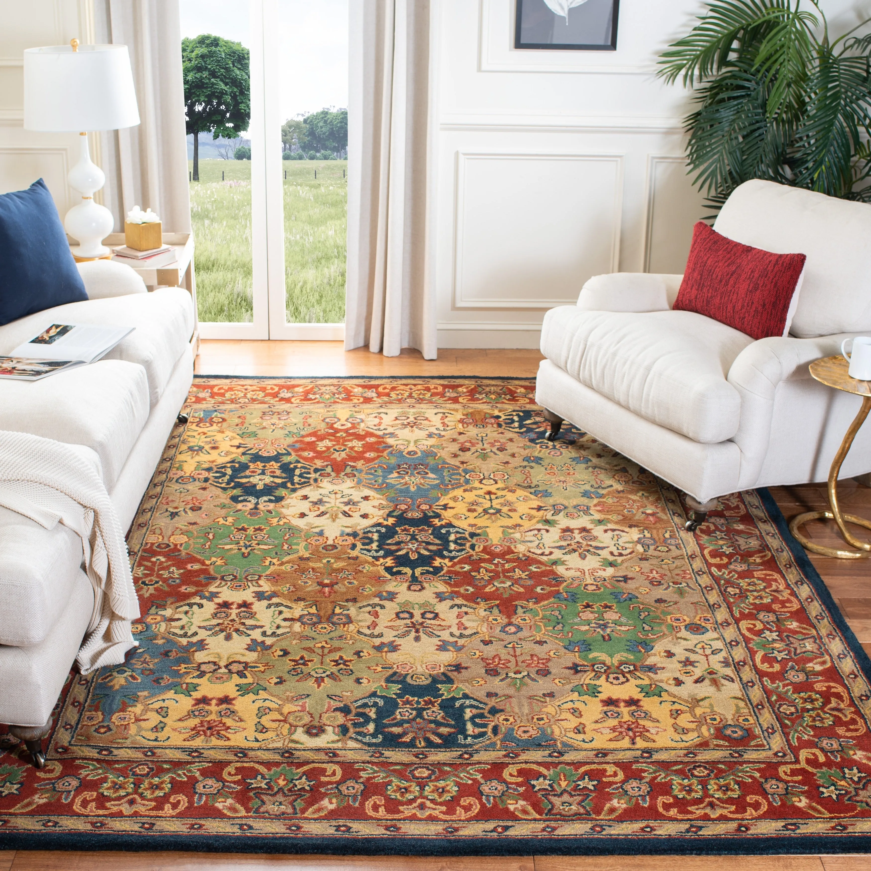 SAFAVIEH Handmade Heritage Reptilian Traditional Oriental Wool Rug