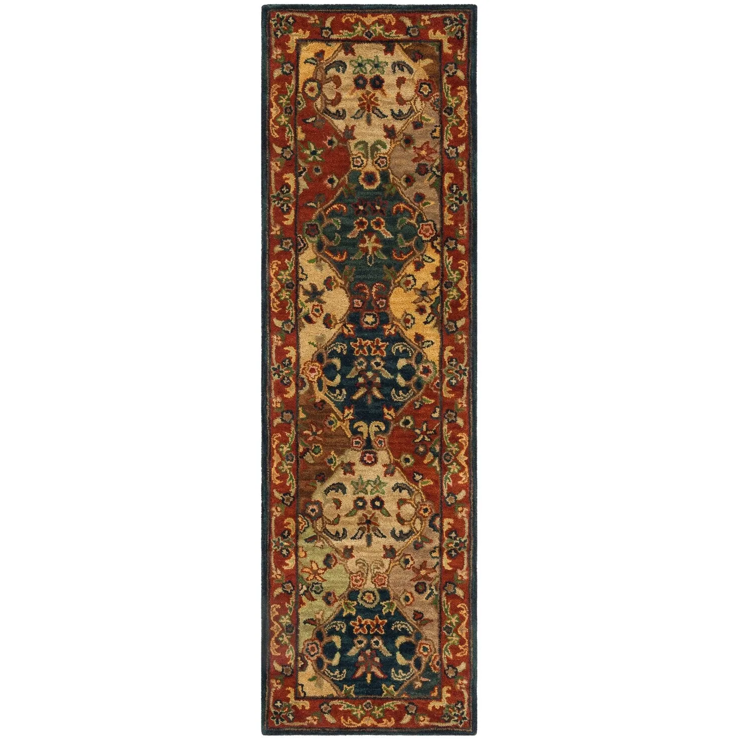 SAFAVIEH Handmade Heritage Reptilian Traditional Oriental Wool Rug