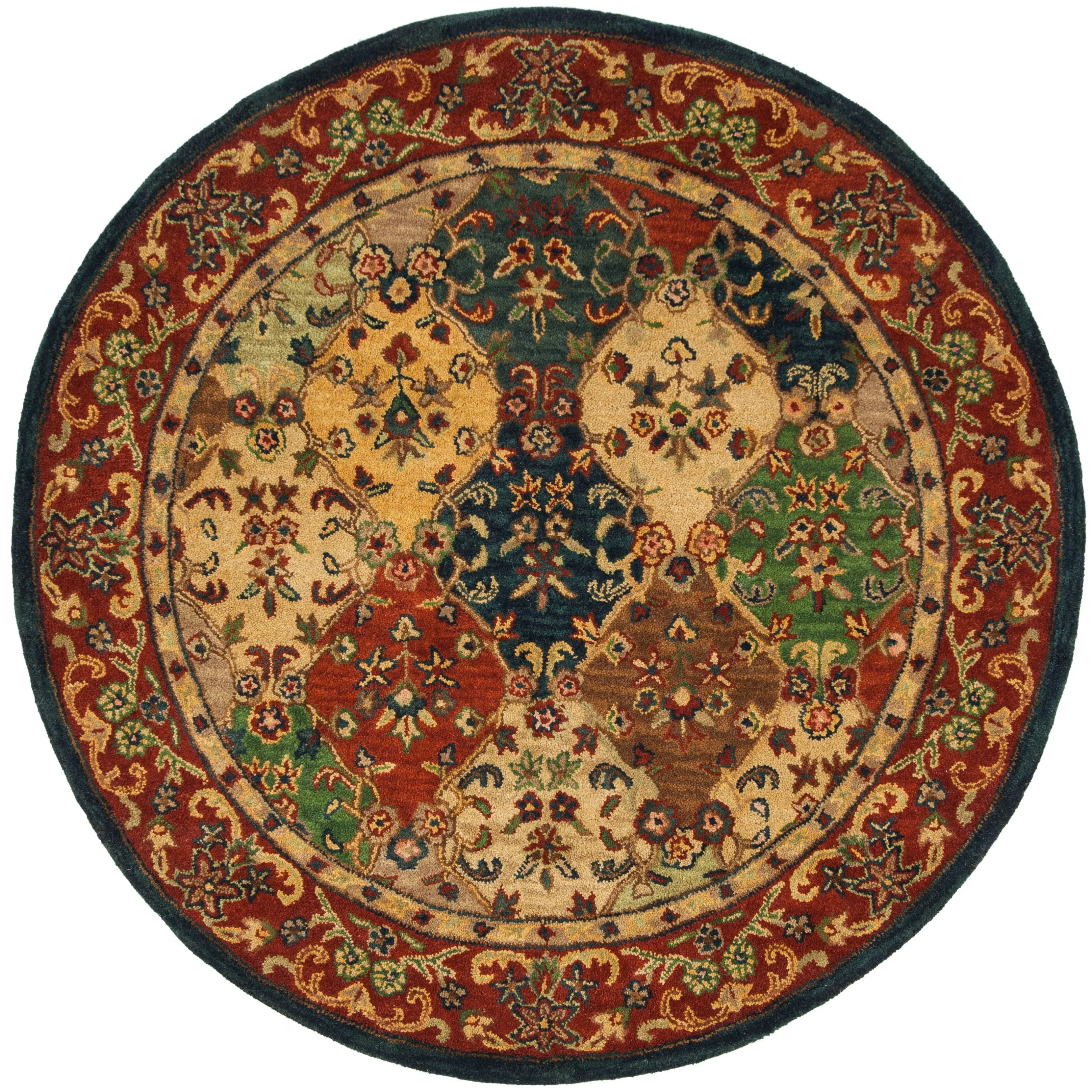 SAFAVIEH Handmade Heritage Reptilian Traditional Oriental Wool Rug