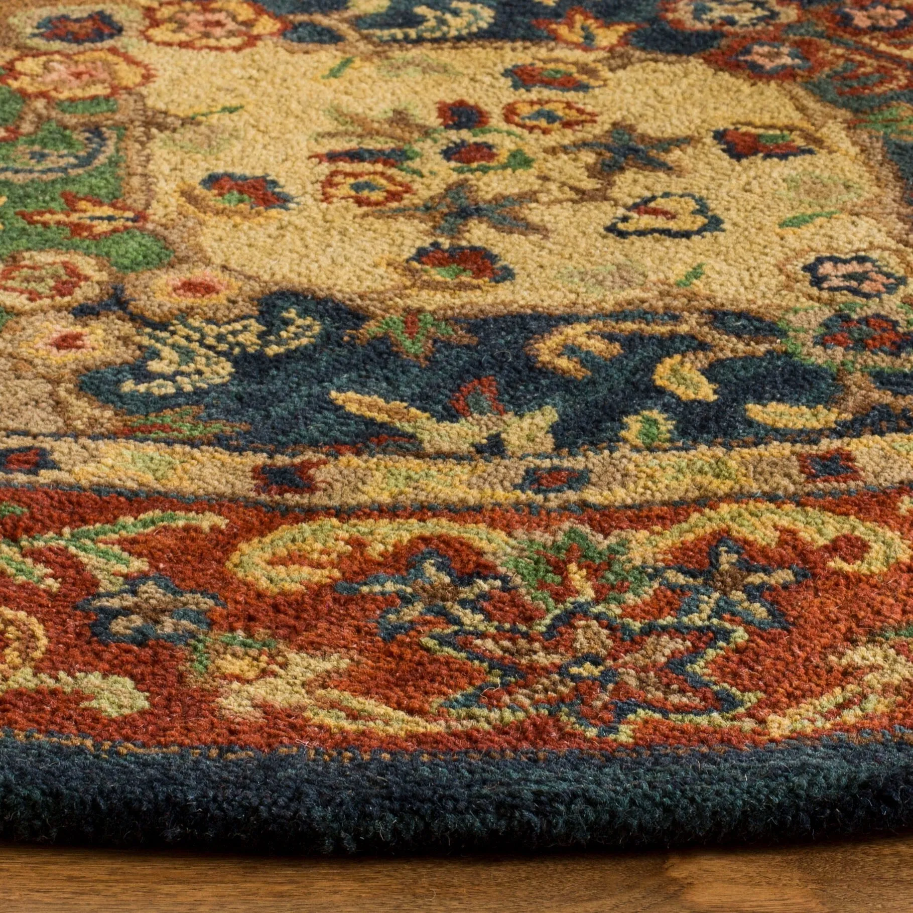 SAFAVIEH Handmade Heritage Reptilian Traditional Oriental Wool Rug