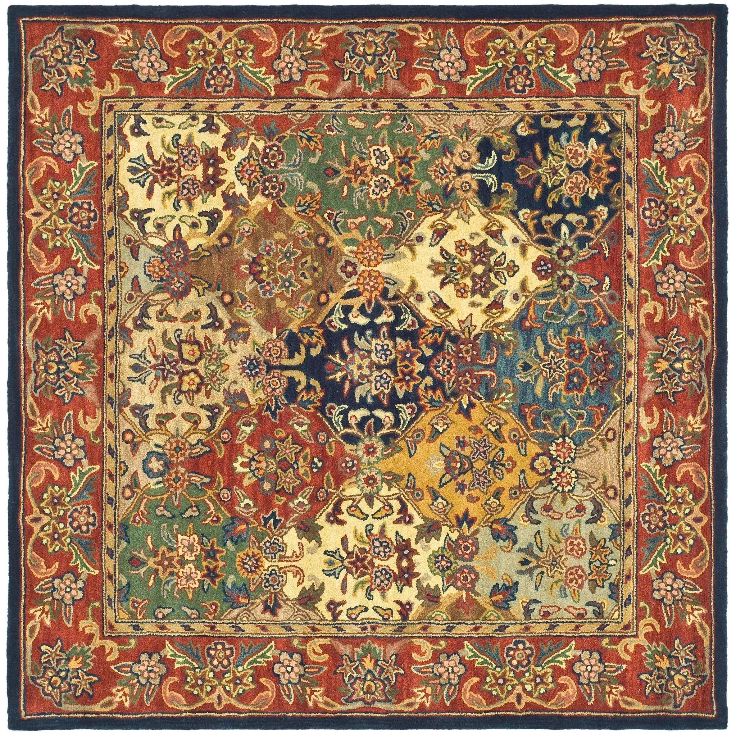 SAFAVIEH Handmade Heritage Reptilian Traditional Oriental Wool Rug